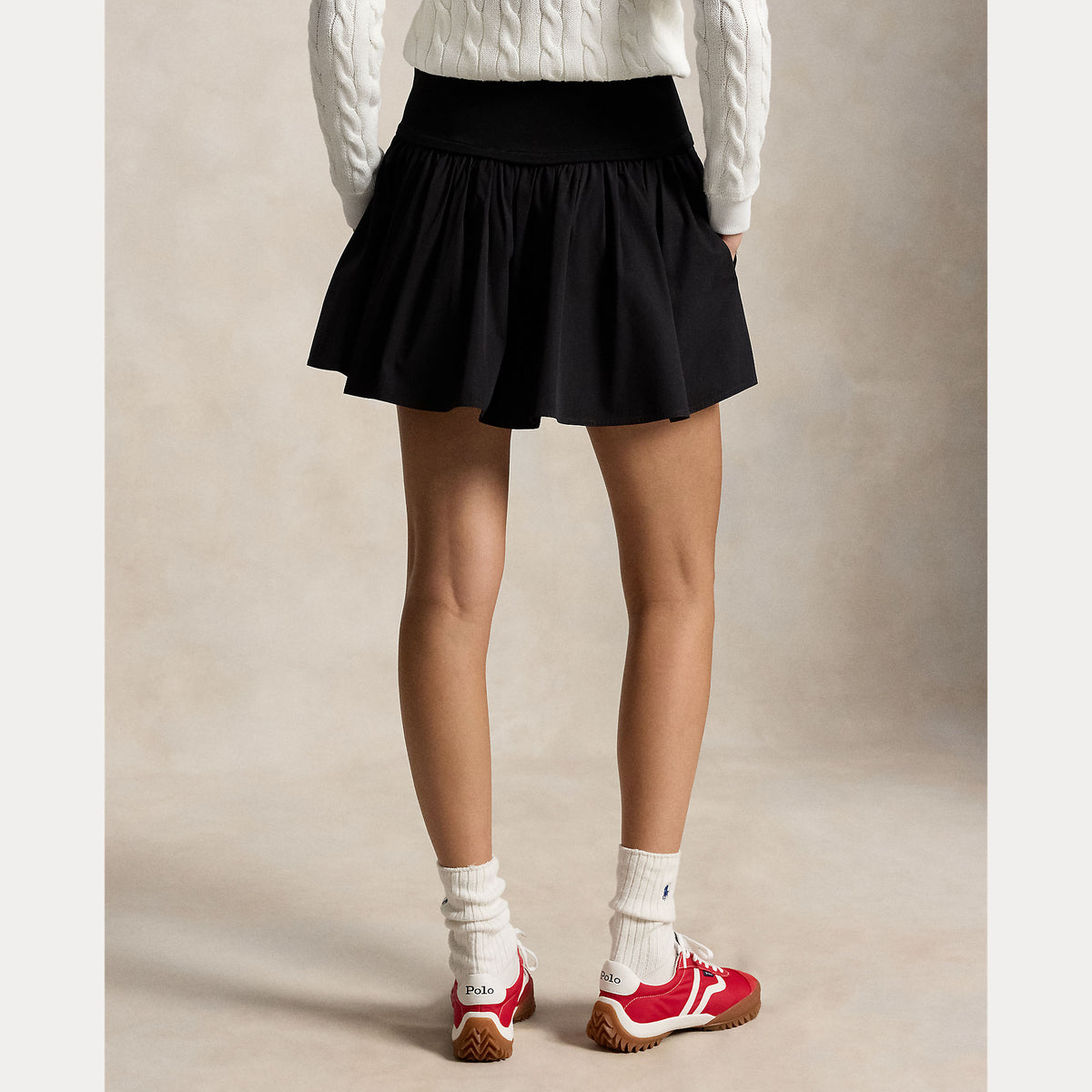 Polo Ralph Lauren naisten hame Woven-A Line-Skirt, musta