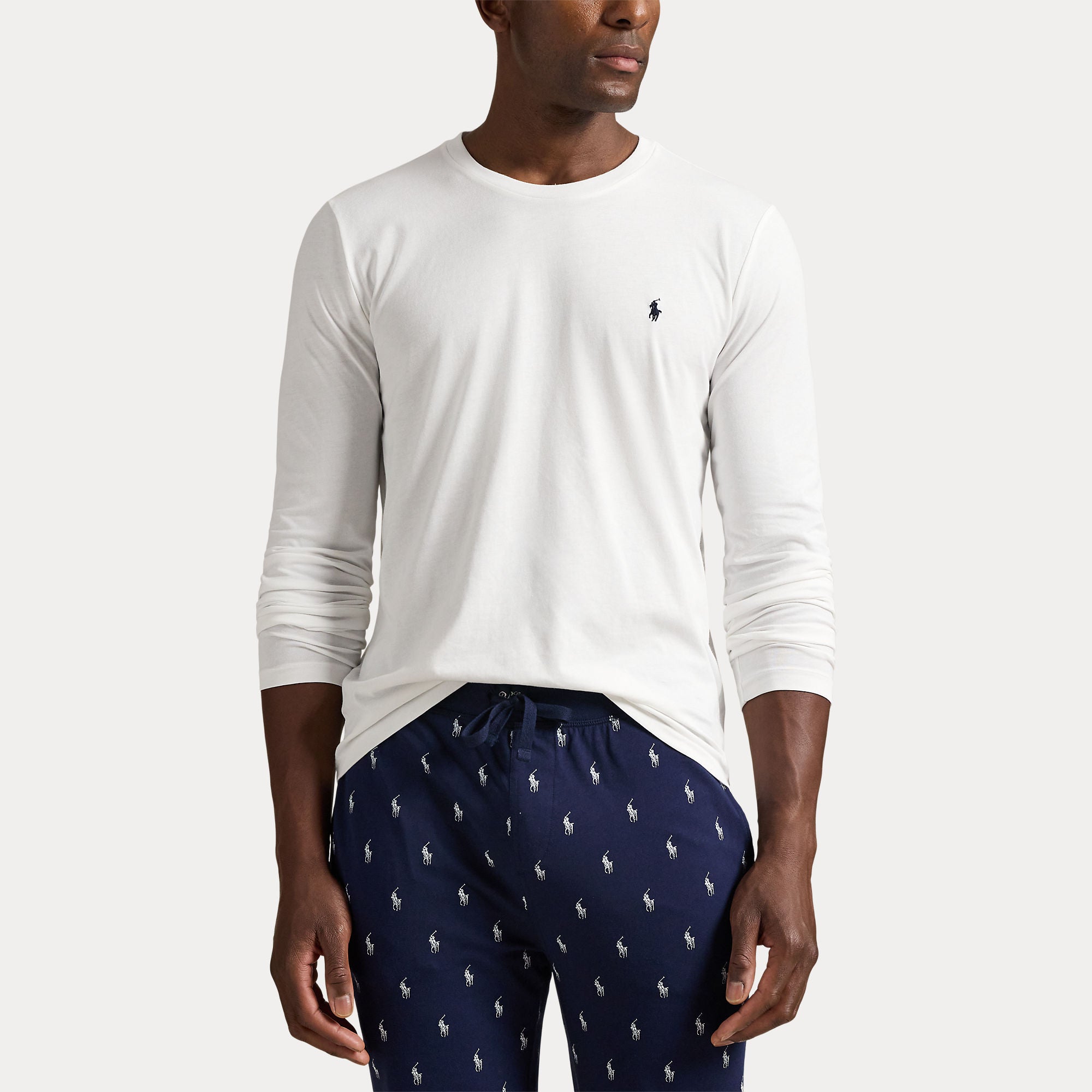 Polo Ralph Lauren miesten pitkähihainen paita L/S Crew Top, valkoinen