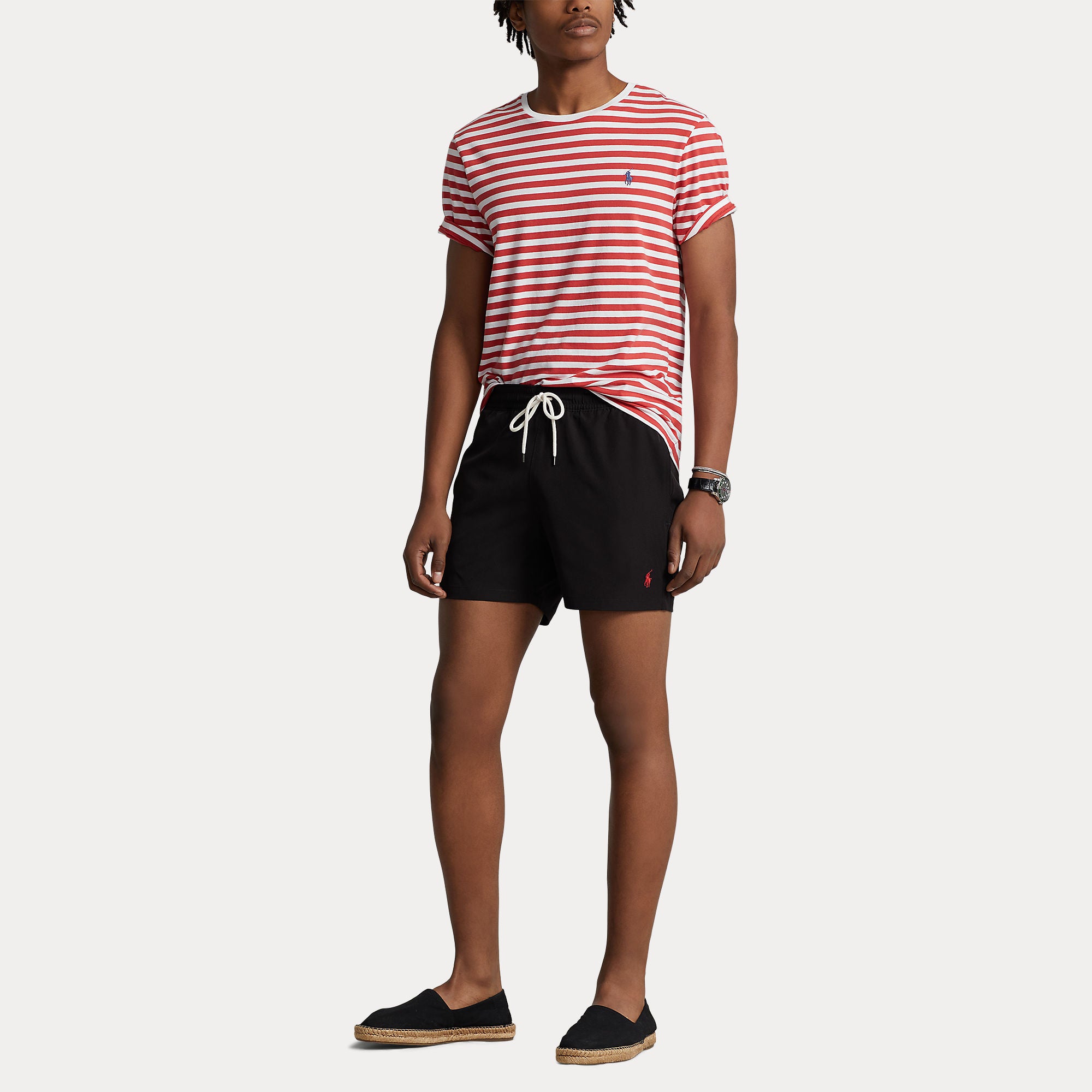 Polo Ralph Lauren miesten uimashortsit Traveler-Mid-Trunk, Musta