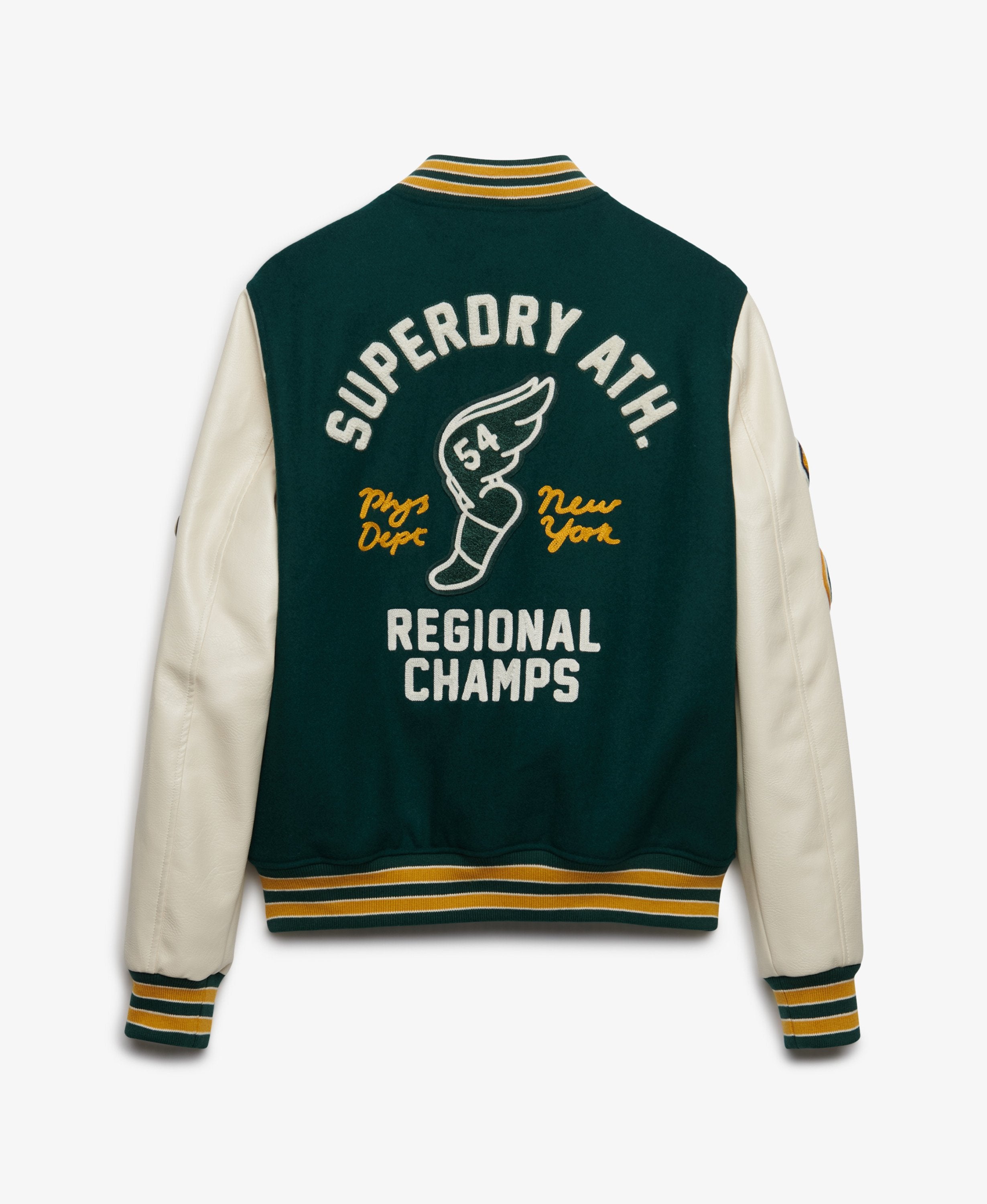 Superdry miesten takki Vintage Patched Varsity, tummanvihreä