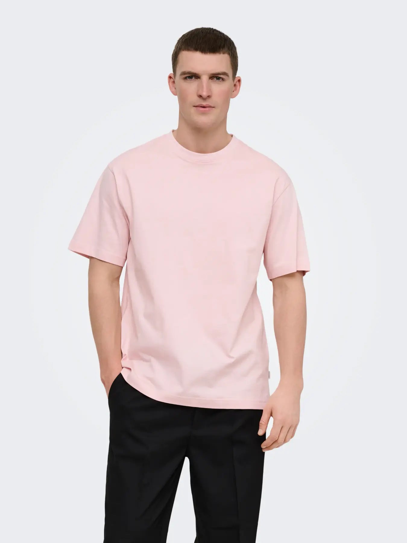 Only and Sons miesten t-paita Fred Rlx Ss Tee Nos, Veiled Pink