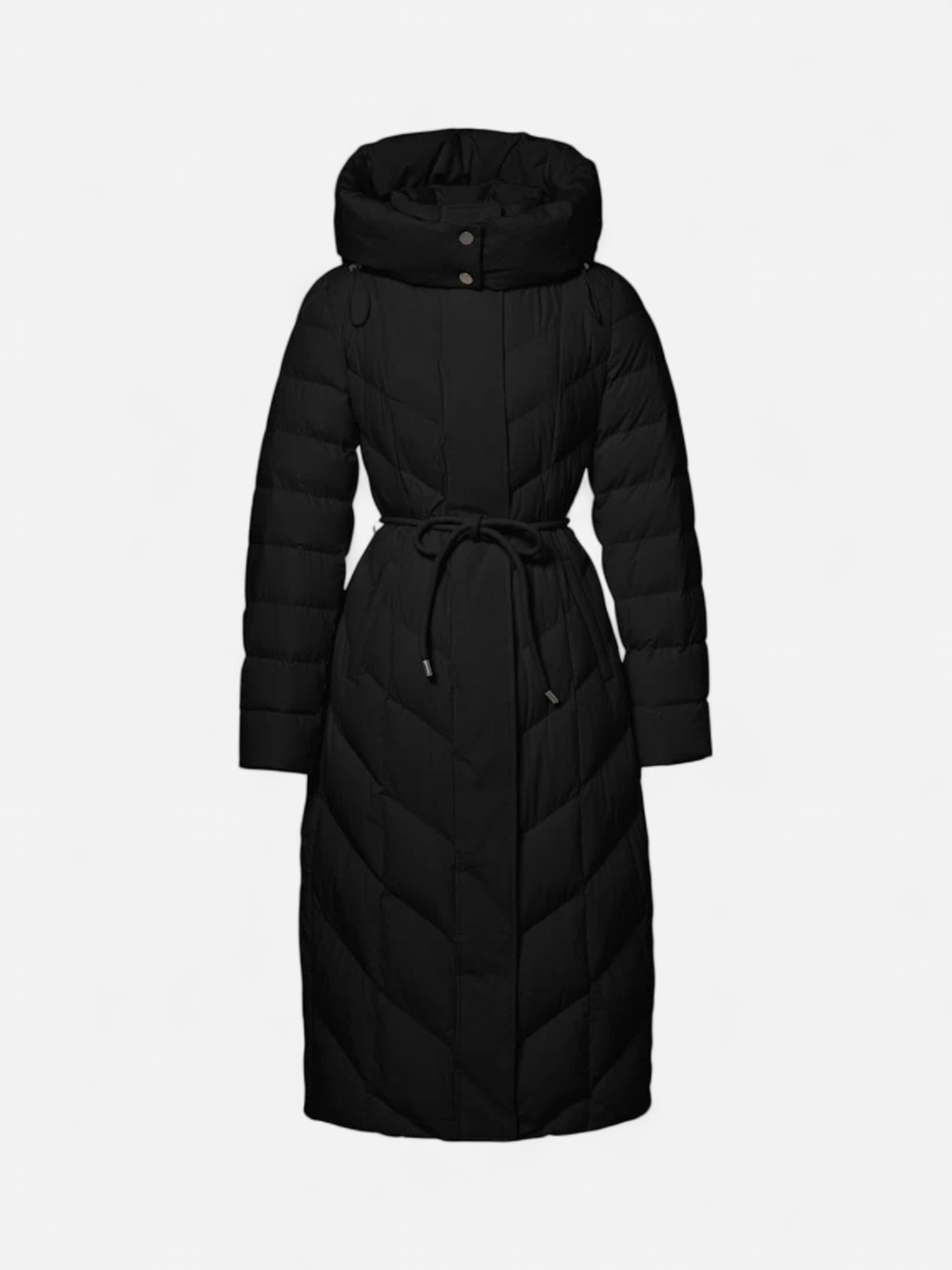 VALEA LONG COAT MUSTA - Kekäle.fi