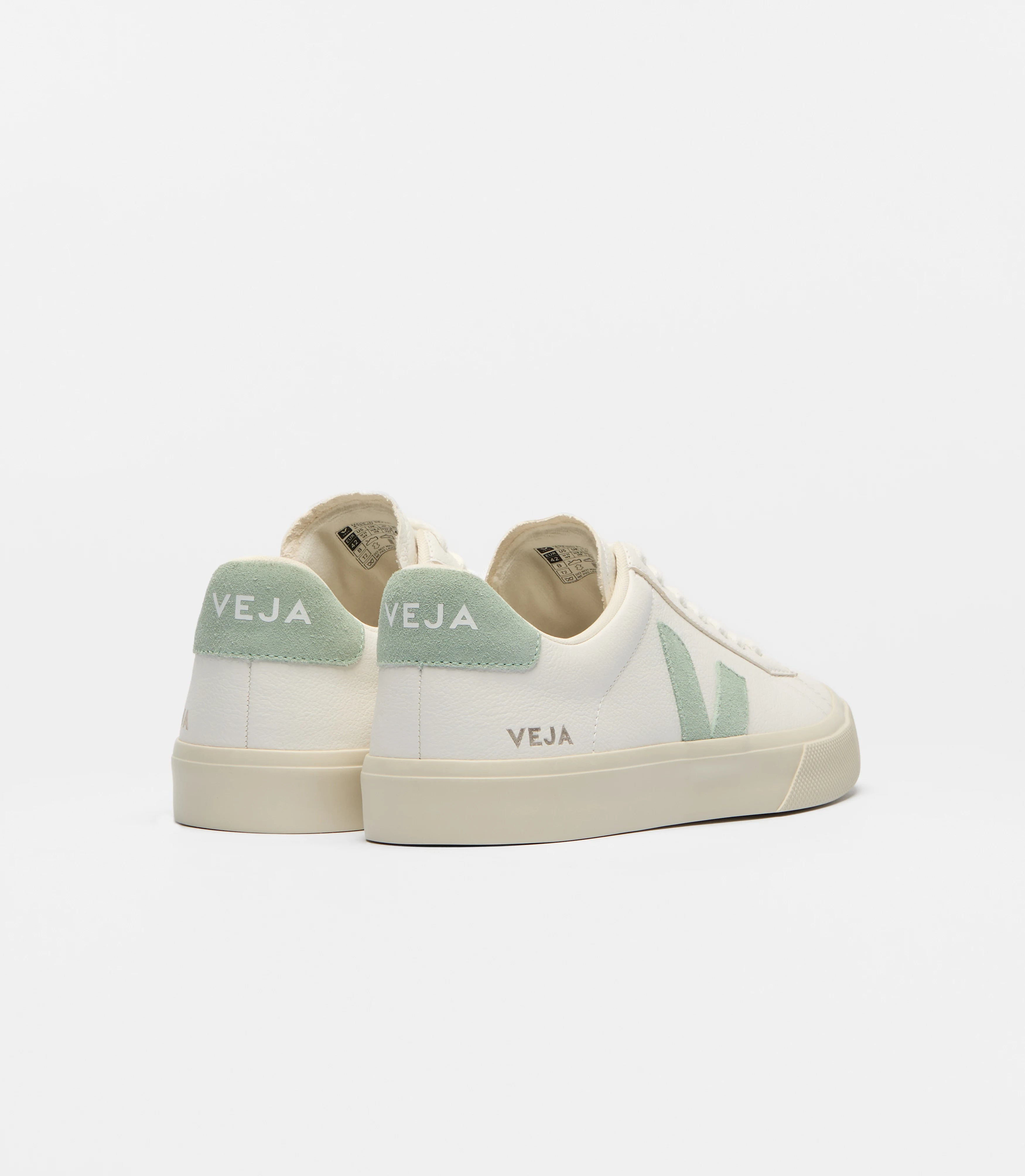 Veja naisten tennarit Campo Leather White Matcha, valkoinen