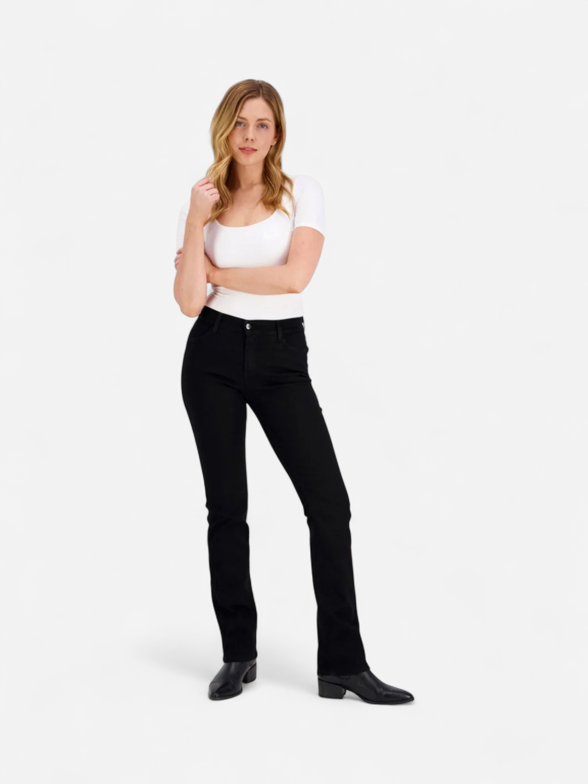 Very Nice Naisten Farkut, Emily 9731 Straight Fit Musta - Kekäle.fi