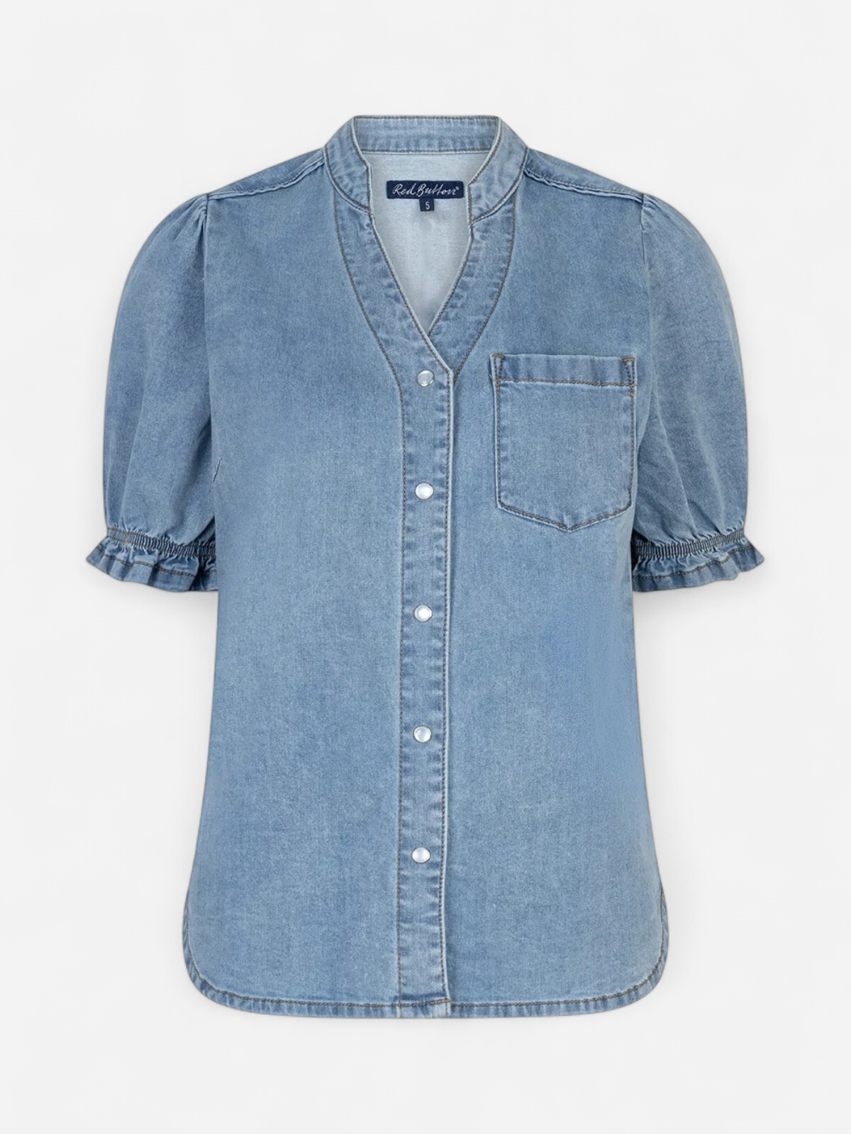 Red Button naisten pusero Victoria Blouse Denim, sininen - Kekäle.fi