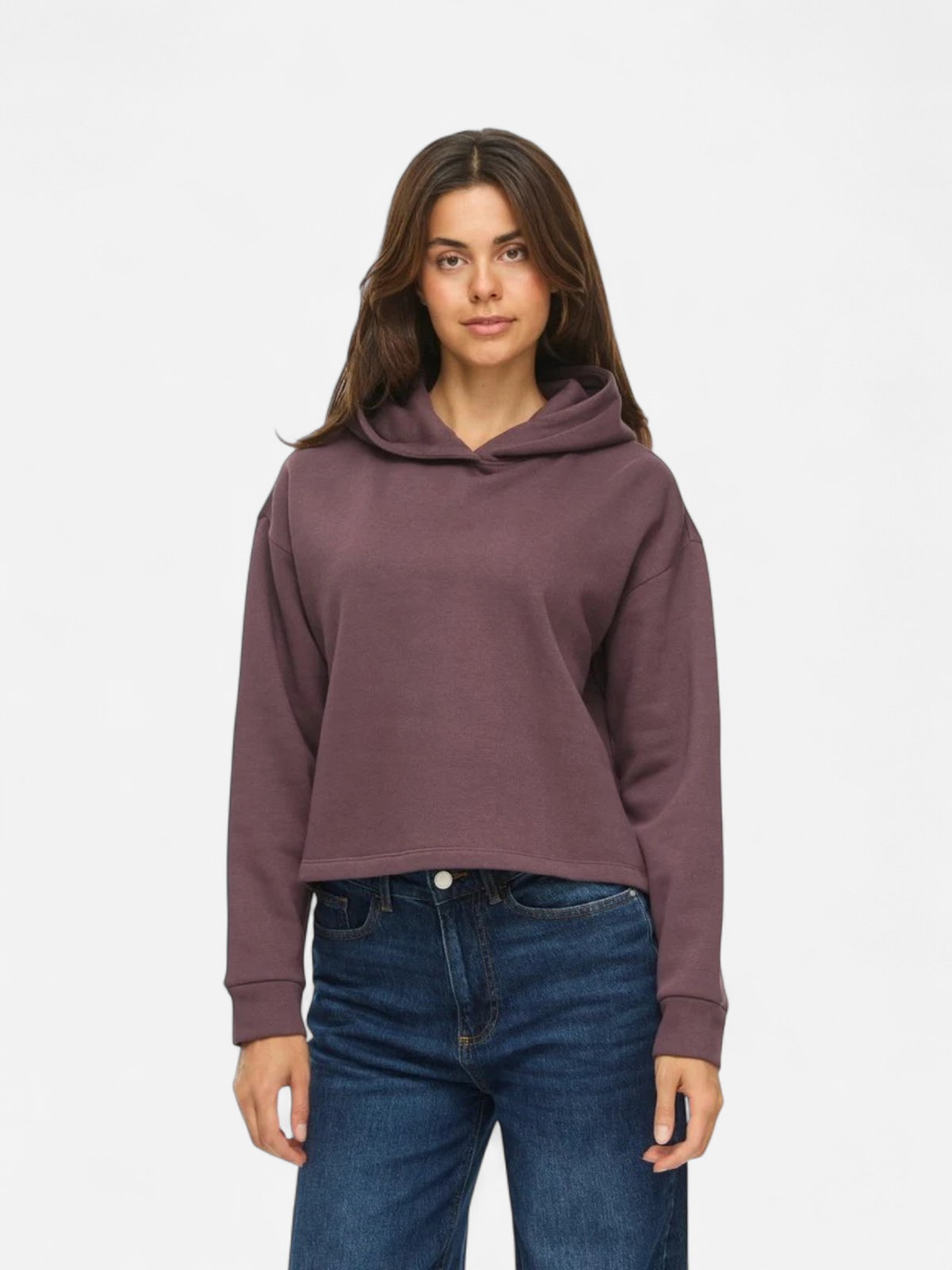 Vila naisten huppari Vihuris Short Hoodie, Raisin - Kekäle.fi