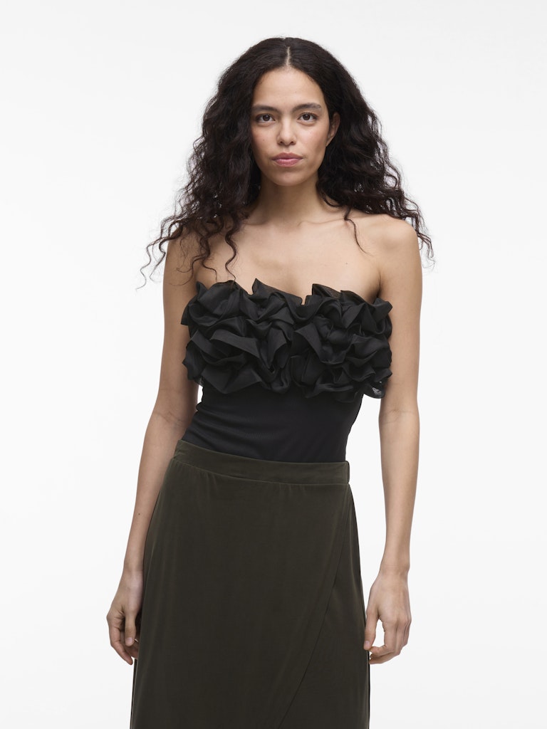 Vila naisten body VITOVE S/L Bodystocking, musta