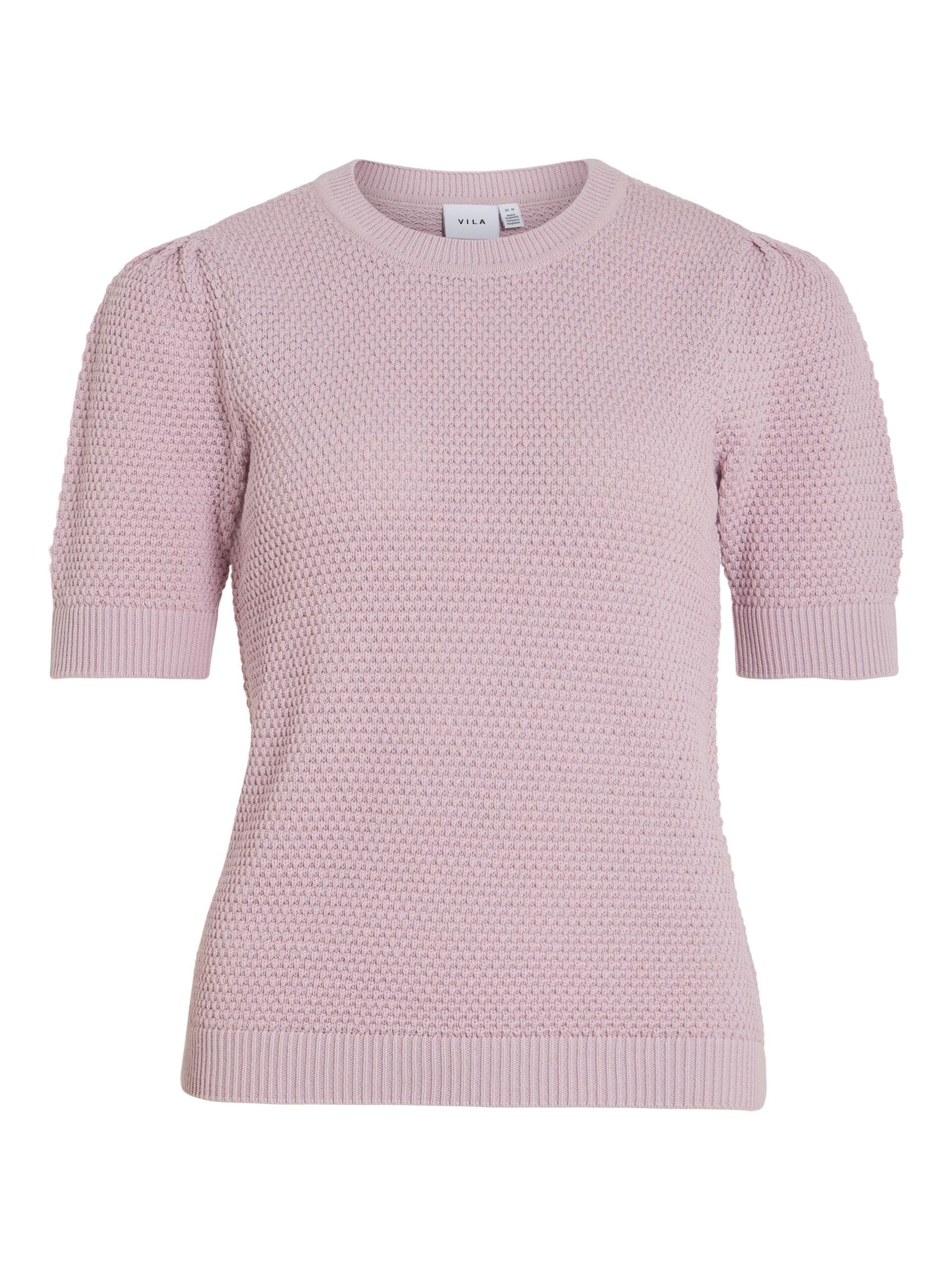 vila-naisten-neulepusero-vidalo-o-neck-s-s-knit-top-vaaleanpunainen-3