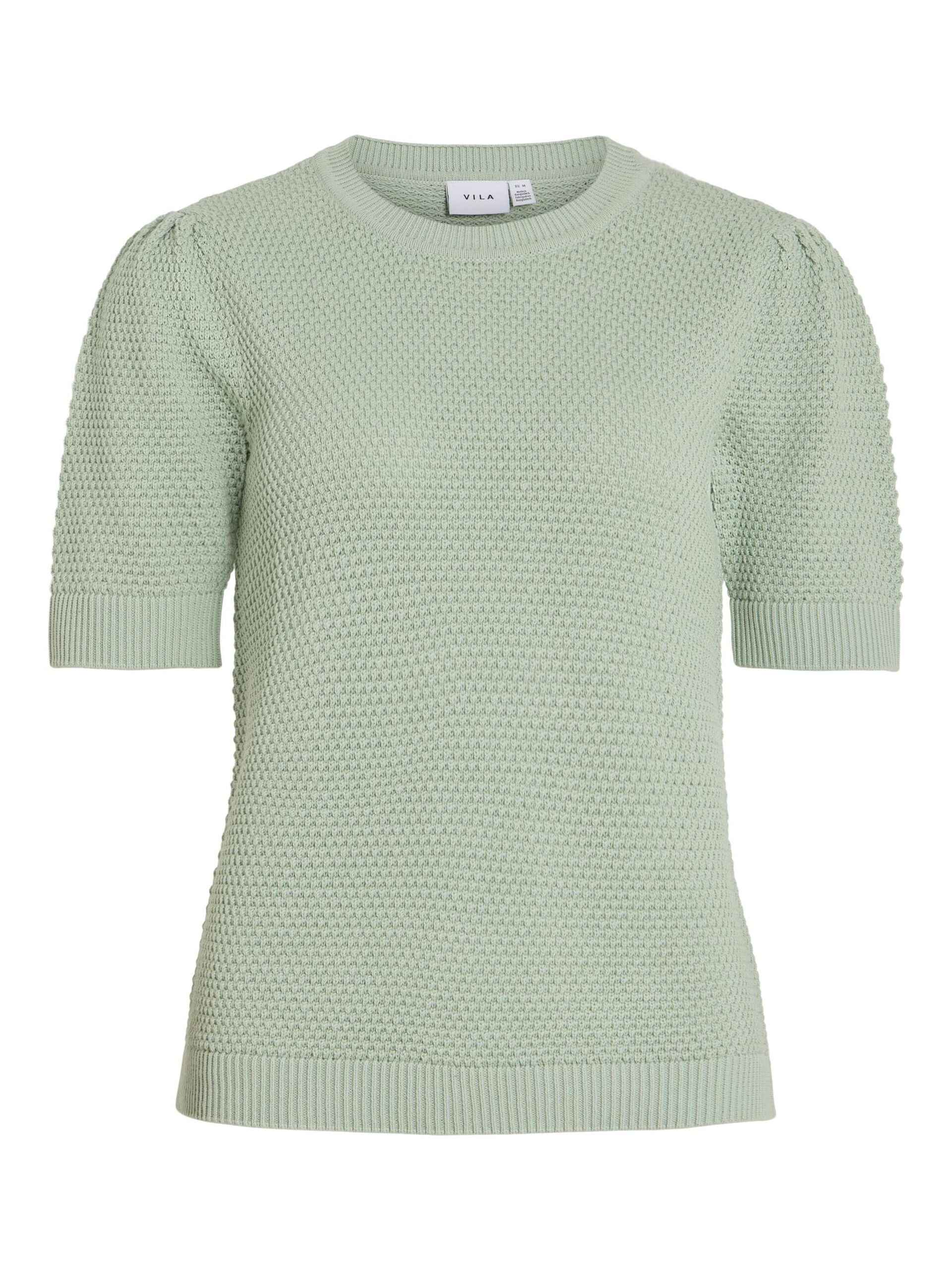 vila-naisten-neulepusero-vidalo-o-neck-s-s-knit-top-vaaleanvihrea-3
