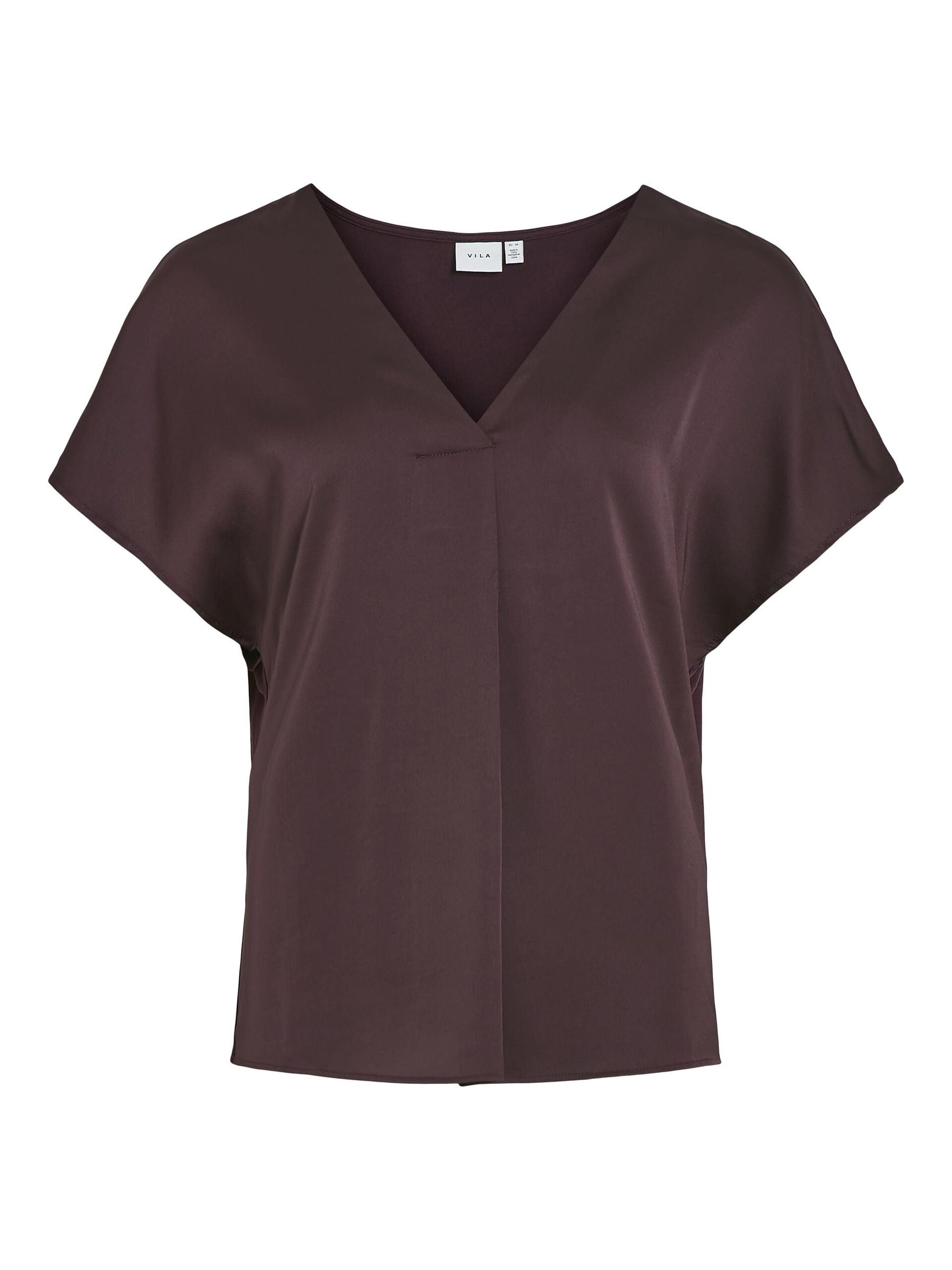 vila-naisten-satiinitoppi-viellette-v-neck-s-s-satin-top-viininpunainen-3