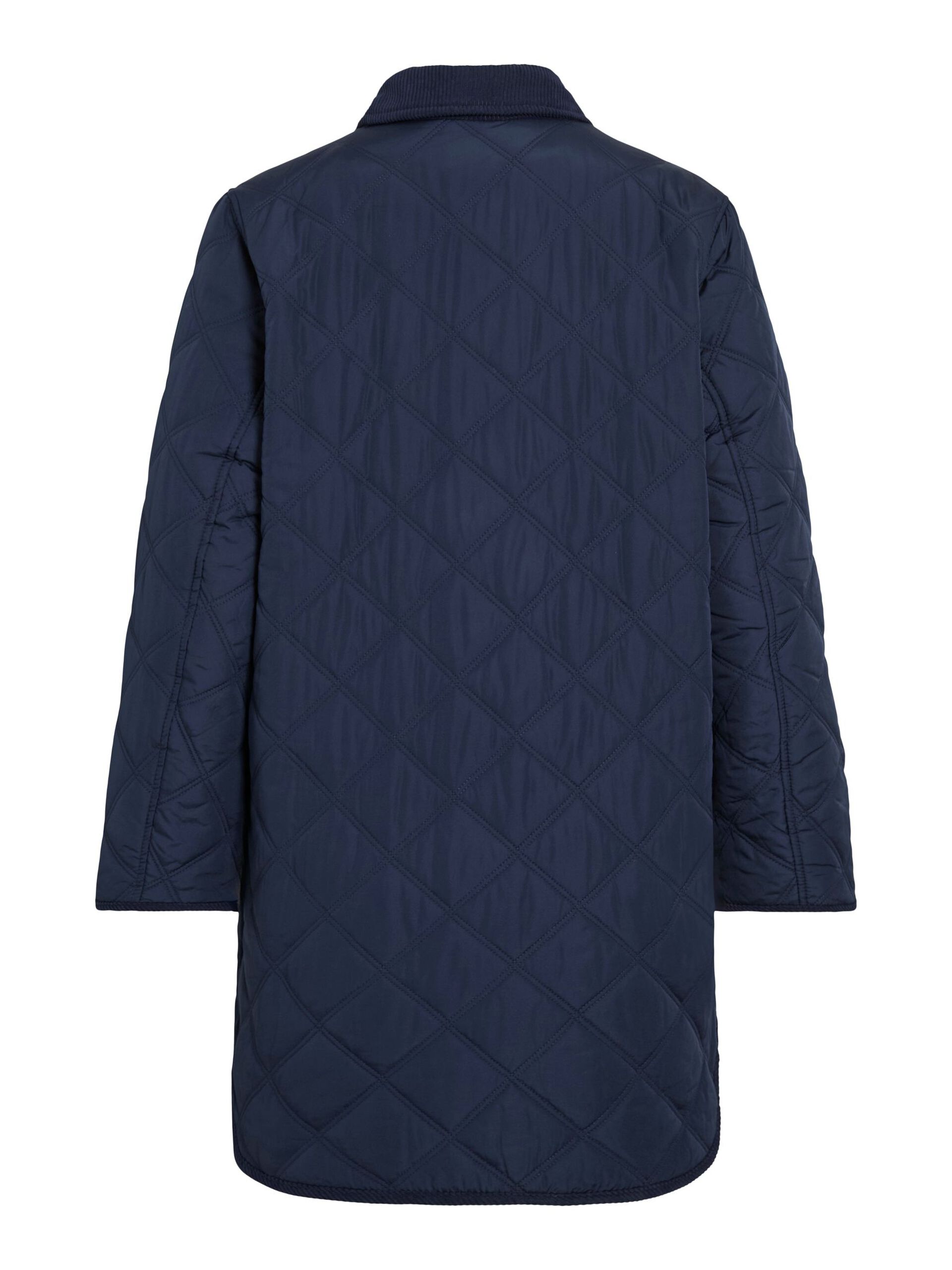 vila-naisten-tikkitakki-viquila-l-s-corduroy-quilt-long-jacket-navy-blazer-6