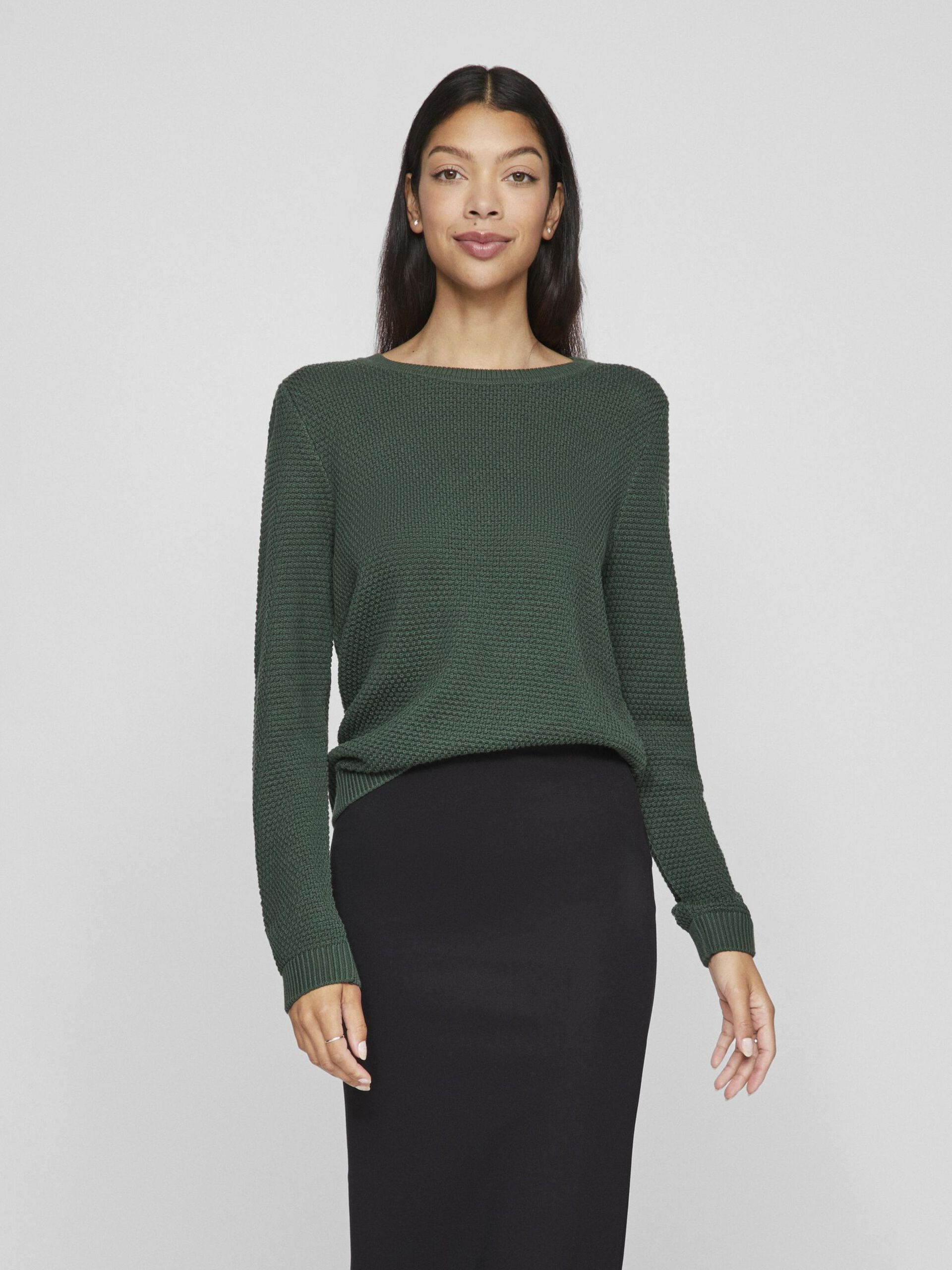 vila-neule-vidalo-o-neck-l-s-knit-top-armeijanvihrea-1