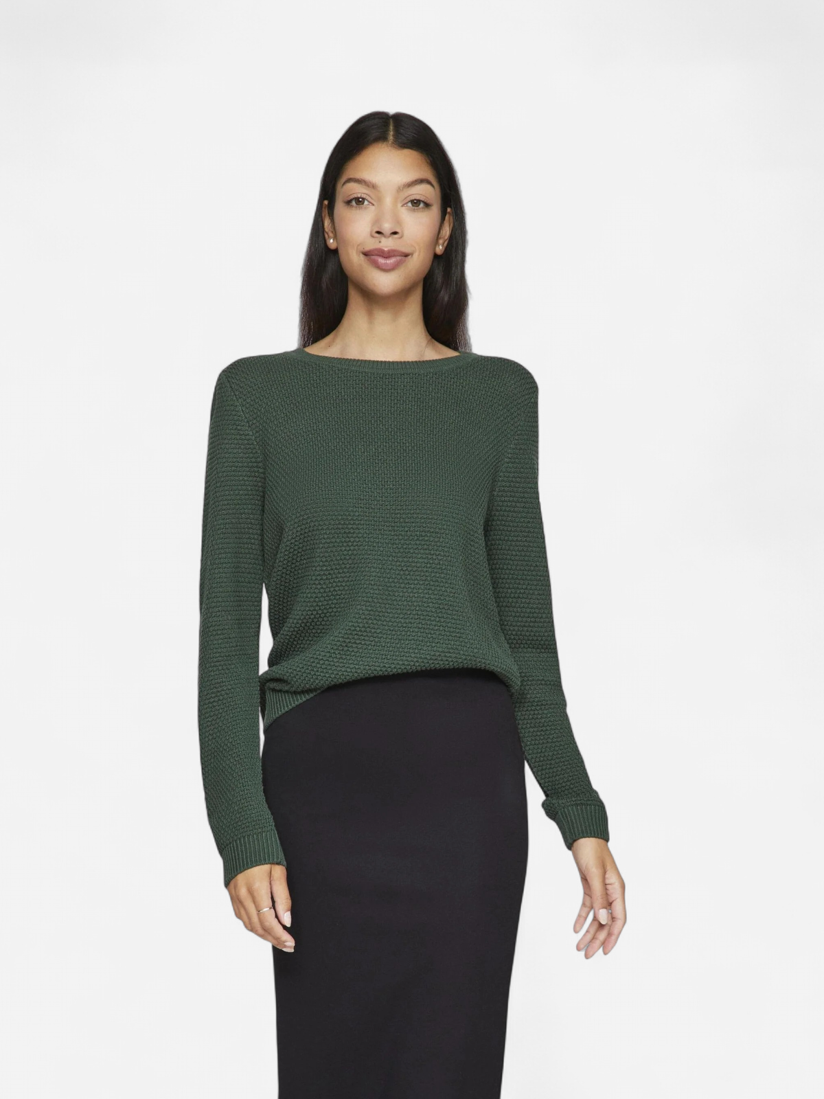 Vila neule, VIDALO O-NECK L/S KNIT TOP Armeijanvihreä - Kekäle.fi