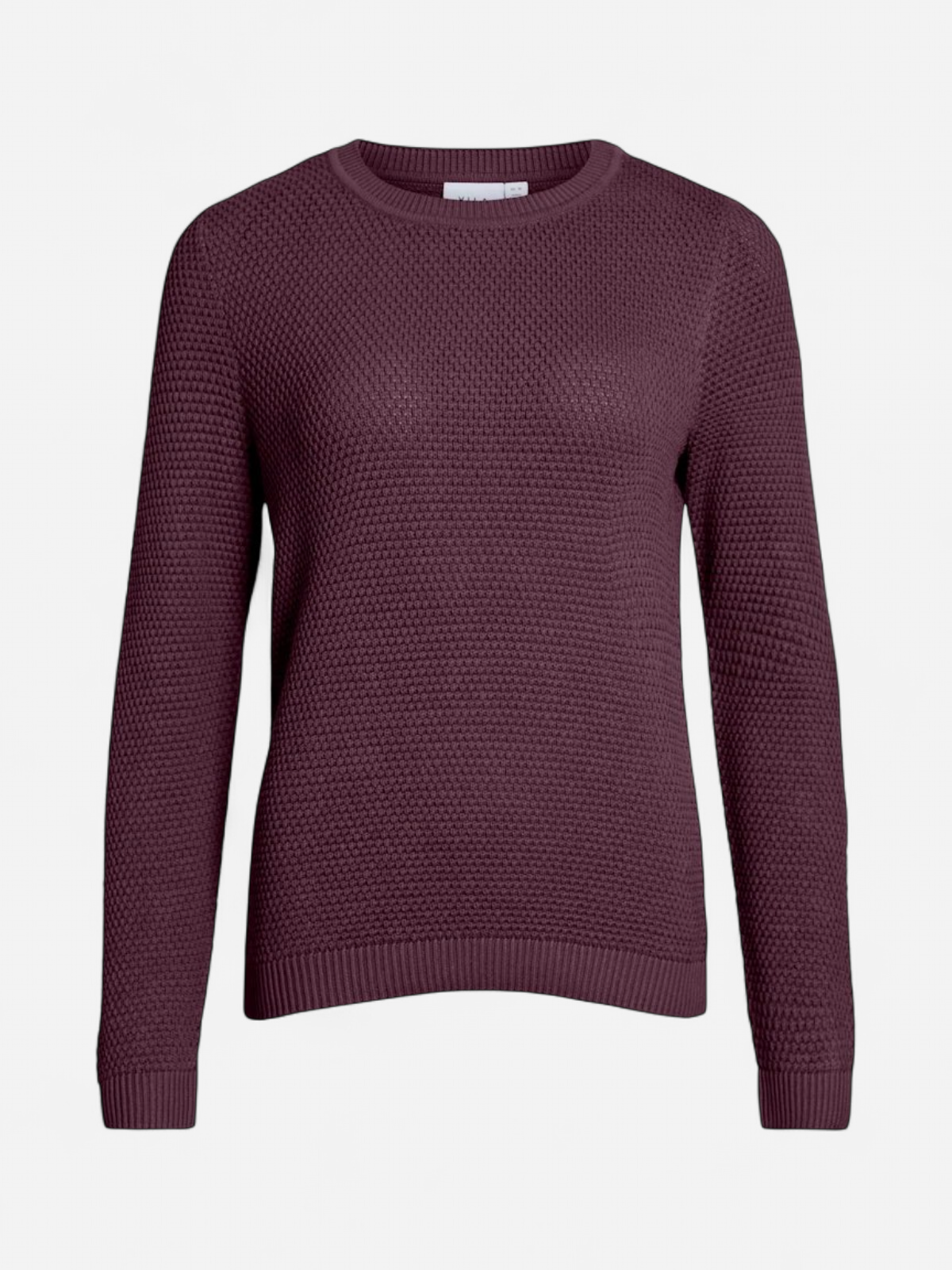 Vila neule, VIDALO O-NECK L/S KNIT TOP Fig - Kekäle.fi
