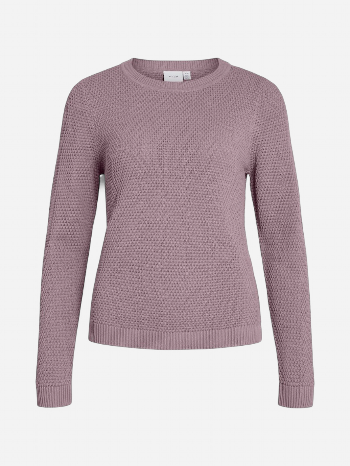 Vila neule, VIDALO O-NECK L/S KNIT TOP Toadstool - Kekäle.fi