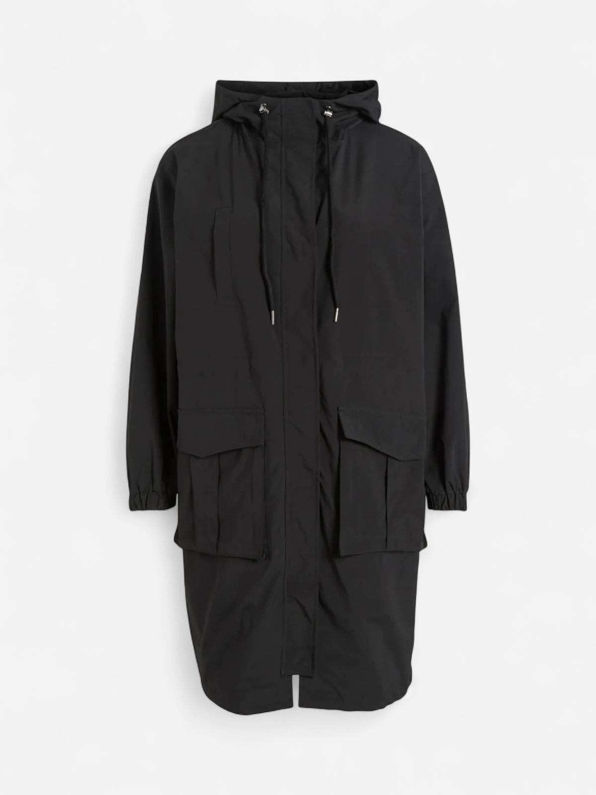 Vila pitkä parkatakki, VISILIANA LONG PARKA JACKET Musta - Kekäle.fi