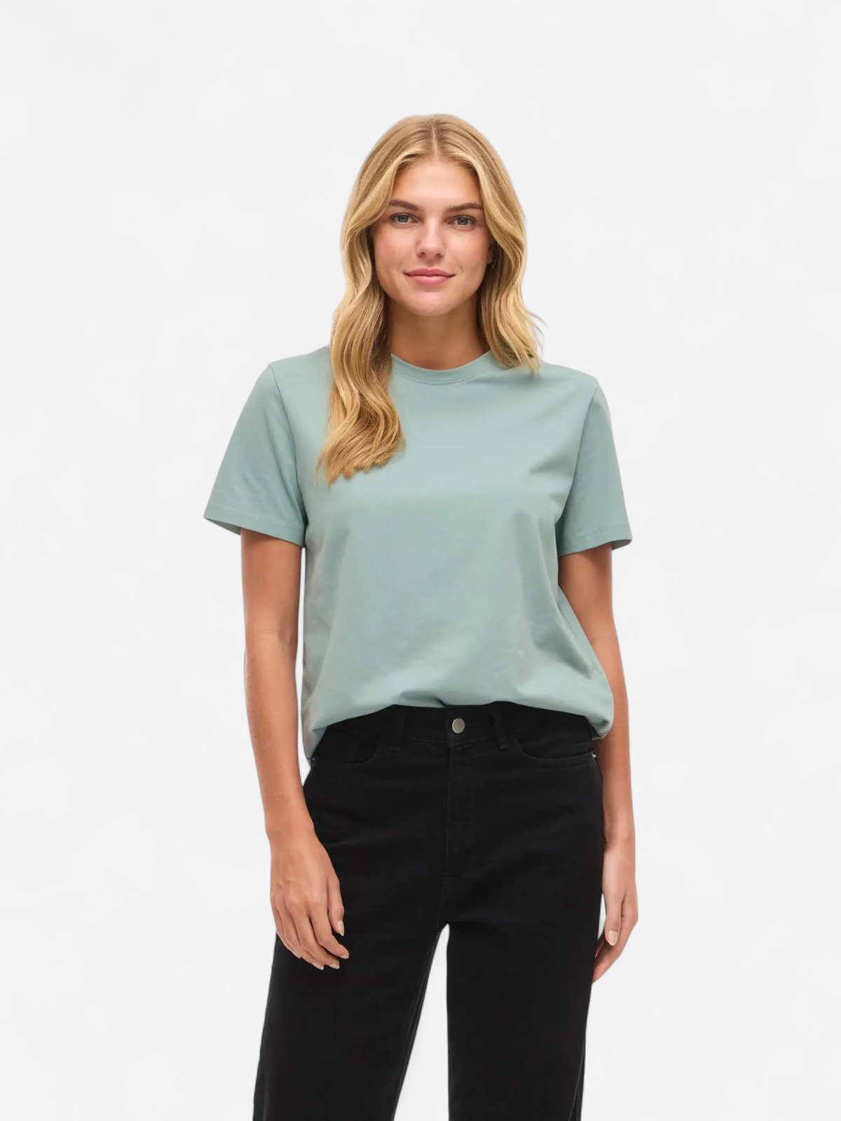Vila naisten t-paita Vinora S/S T-Shirt, Blue Surf - Kekäle.fi