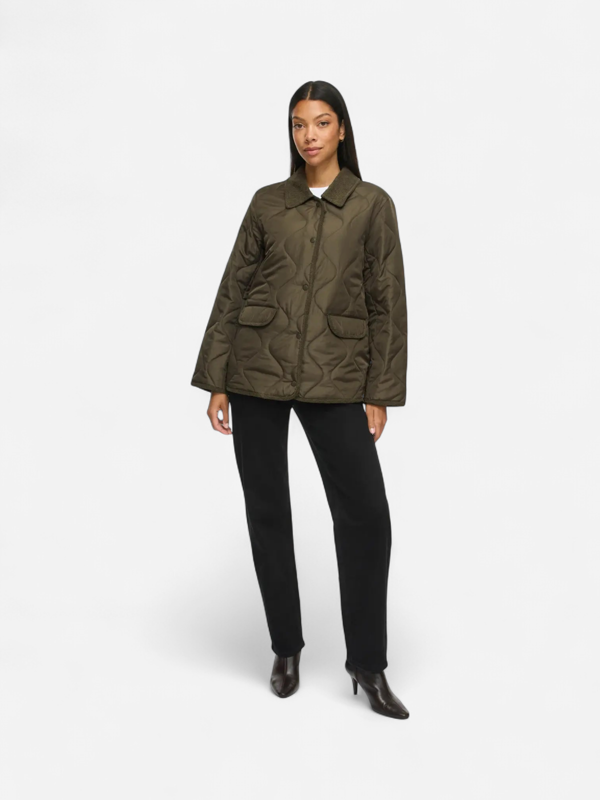 VITATE L/S QUILT DETAIL JACKET - NOOS Forest Night TONE IN TONE - Kekäle.fi