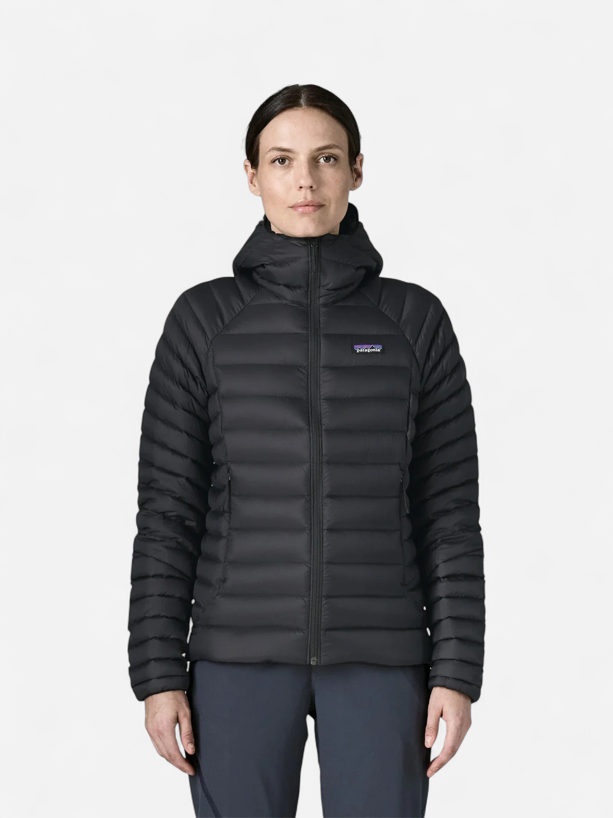 W´W DOWN SWEATER HOODY MUSTA - Kekäle.fi