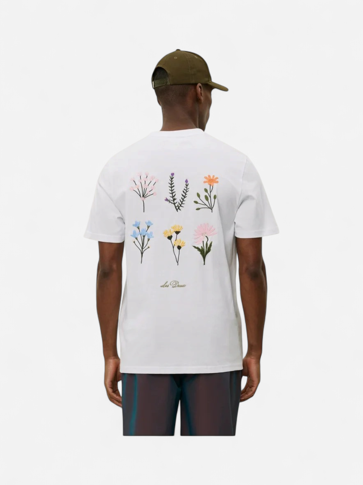 Les Deux miesten t-paita Wild Flower T-shirt, luonnonvalkoinen - Kekäle.fi