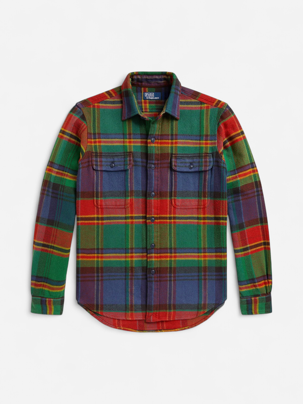 Polo Ralph Lauren miesten paitatakki Patchwork Plaid Flannel Overshirt, monivärinen ruutu - Kekäle.fi