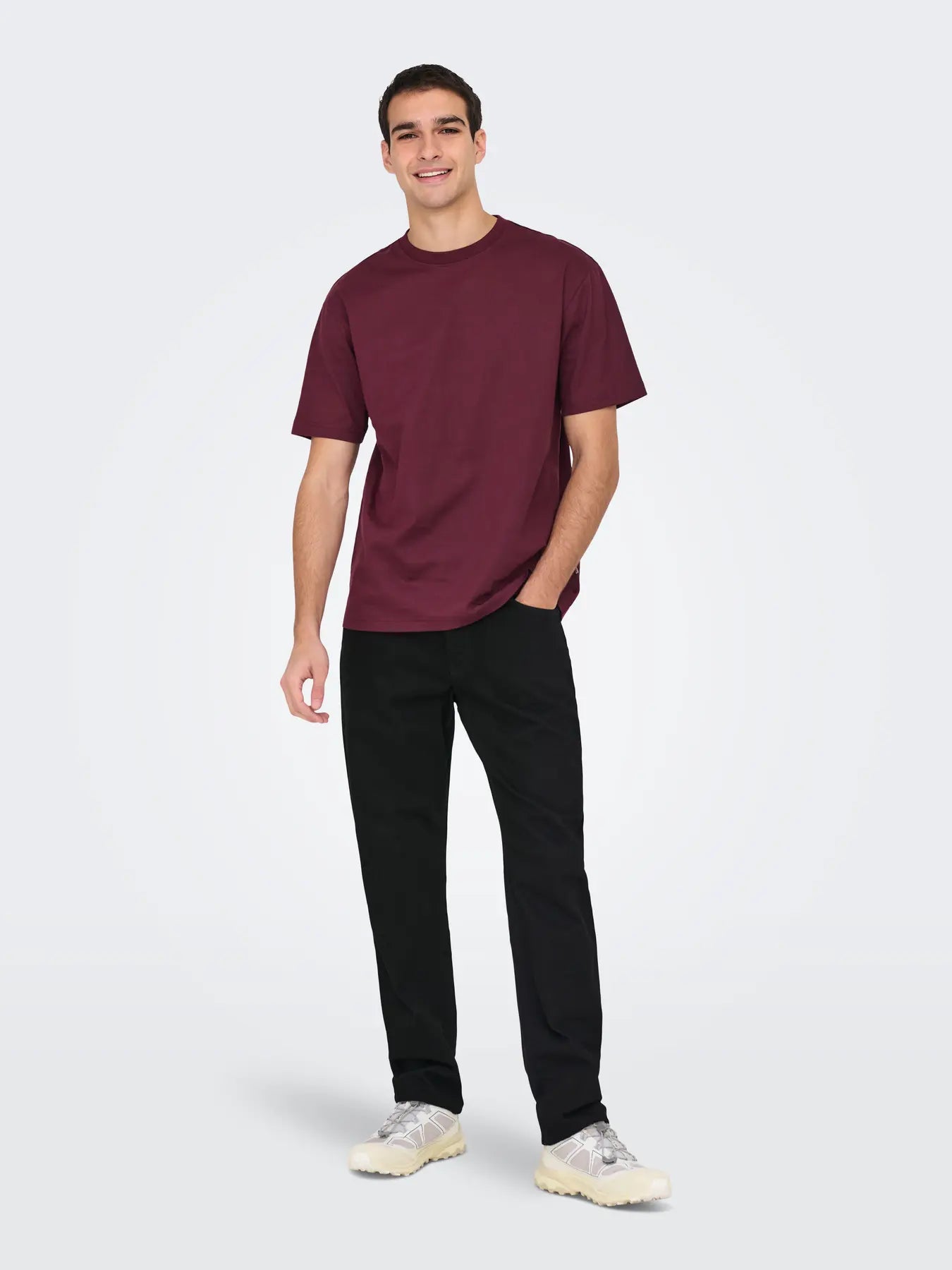 Only & Sons miesten farkut Onsedge Stay Black 3425 Azg Dnm Noos, Black Denim