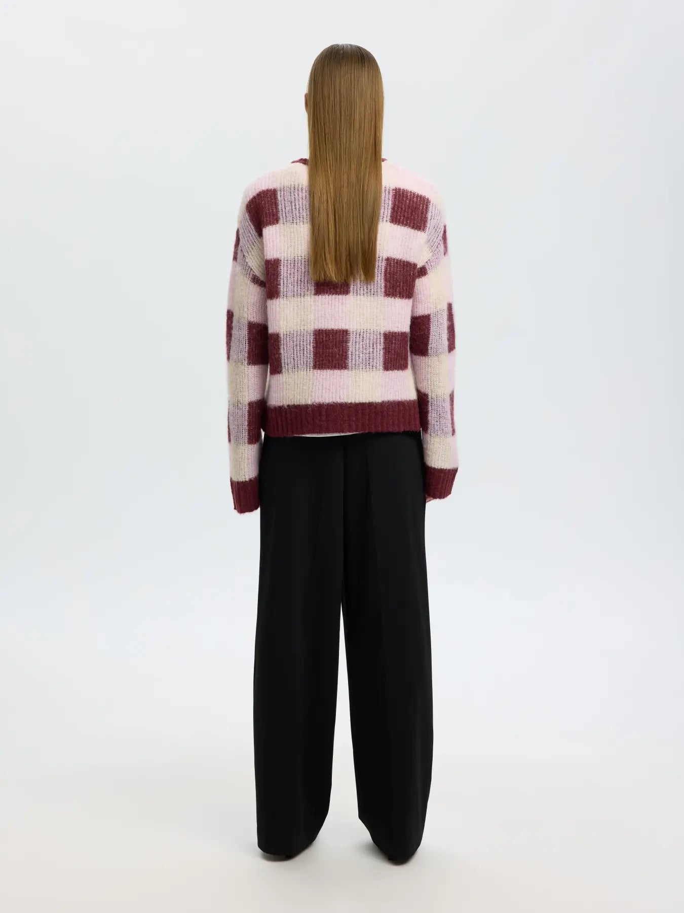 Selected Femme naisten neulepusero Lulu, Tawny Port Winesome Orchi