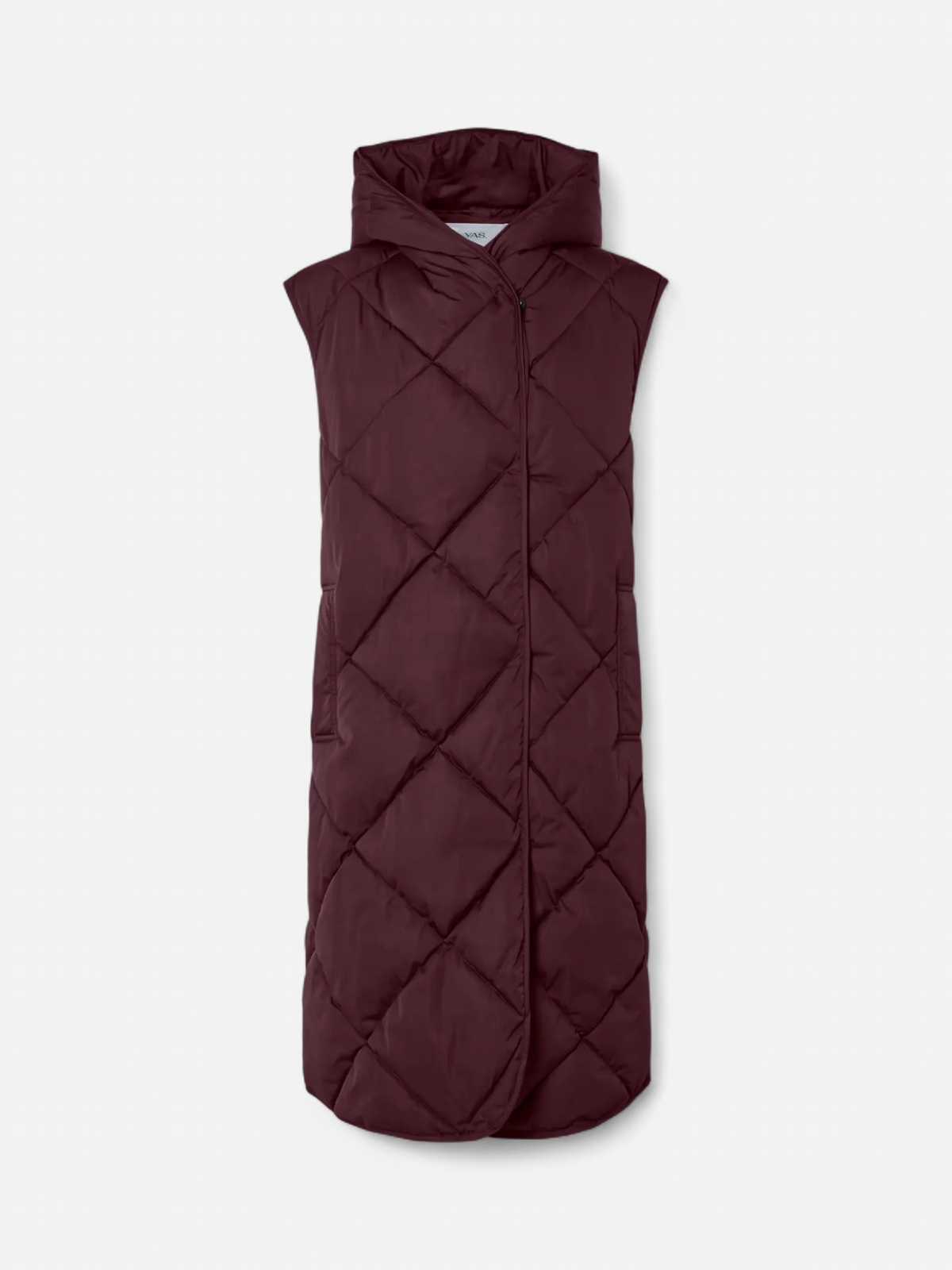 Y.A.S naisten toppaliivi, YASSELURA PADDED VEST Viininpunainen - Kekäle.fi