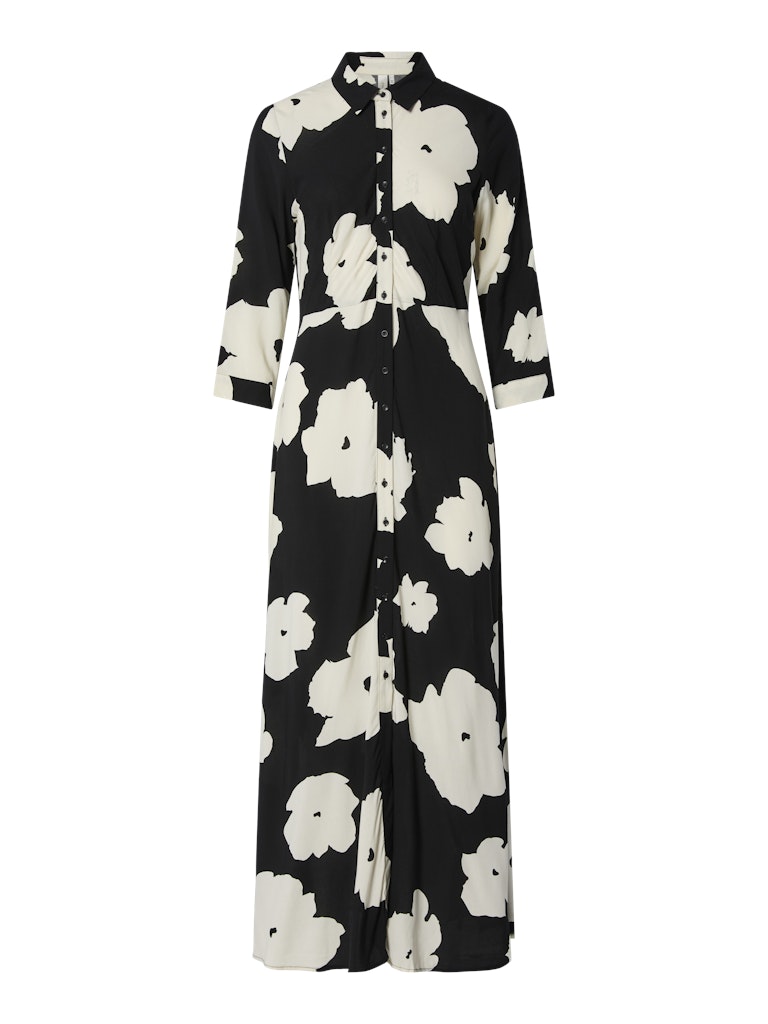 Y.A.S Naisten Maksimekko YASSAVANNA LONG SHIRT DRESS Black Mille