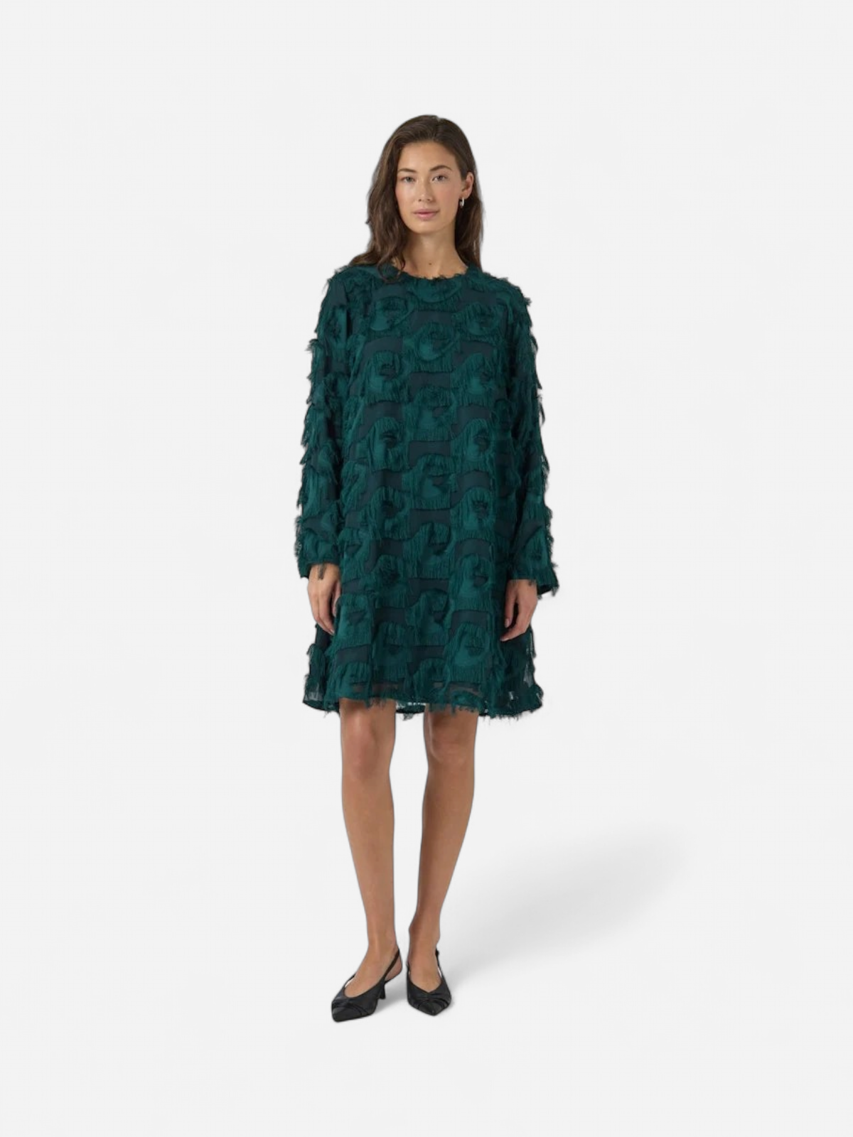 Y.A.S naisten mekko YASDIO LS SHORT DRESS, Ponderosa Pine - Kekäle.fi