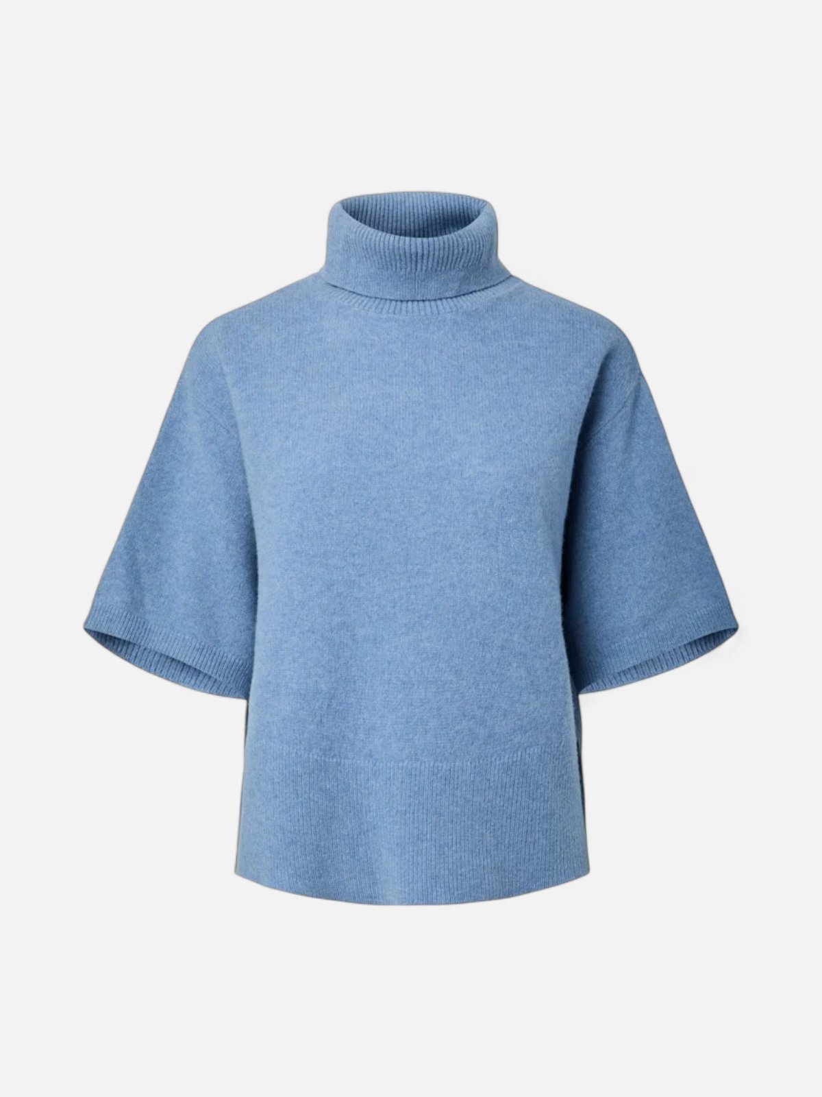 Y.A.S naisten neulepusero, YASEMILA 2/4 WOOL KNIT PULLOVER S. NOOS Windward Blue - Kekäle.fi