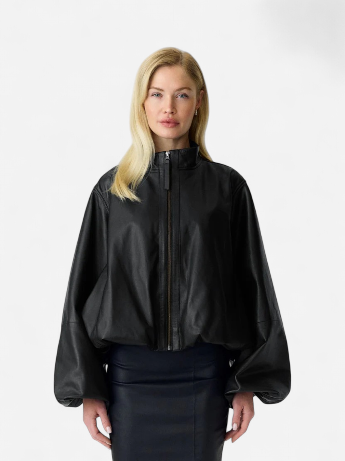 YASISABEL LEATHER JACKET - D2D Black - Kekäle.fi