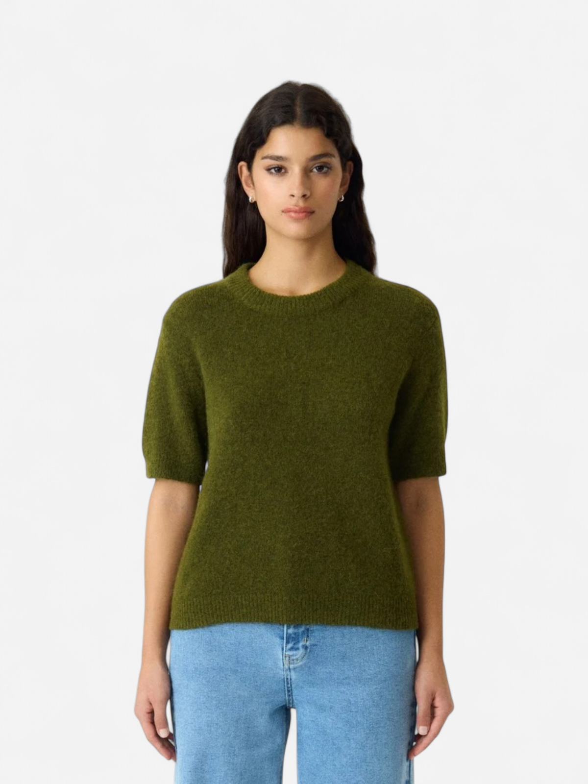 YASJOHI SS WOOL BLEND PULLOVER S. NOOS Fir Green - Kekäle.fi