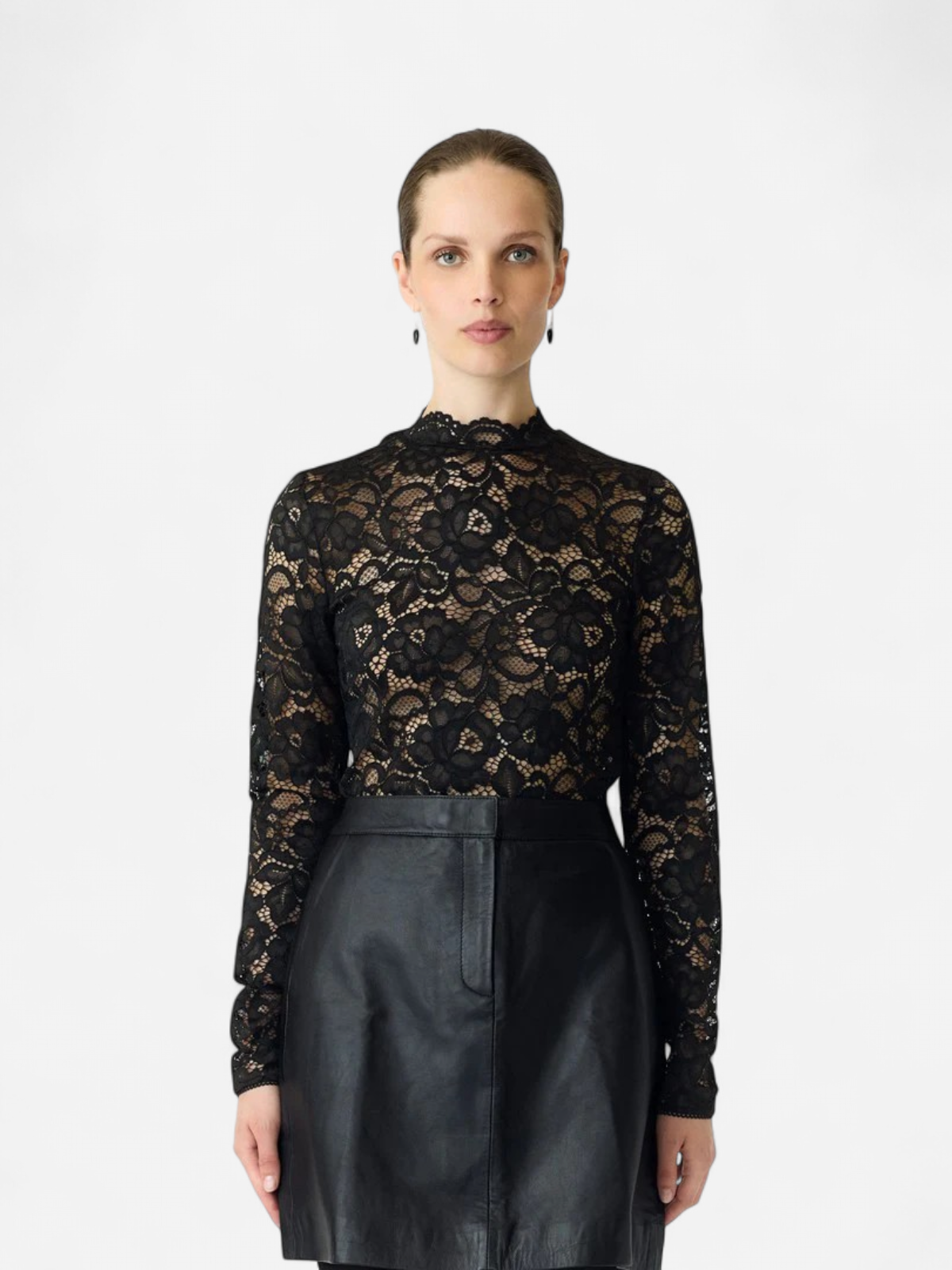 YASLACEY LS LACE TOP S. NOOS Black - Kekäle.fi