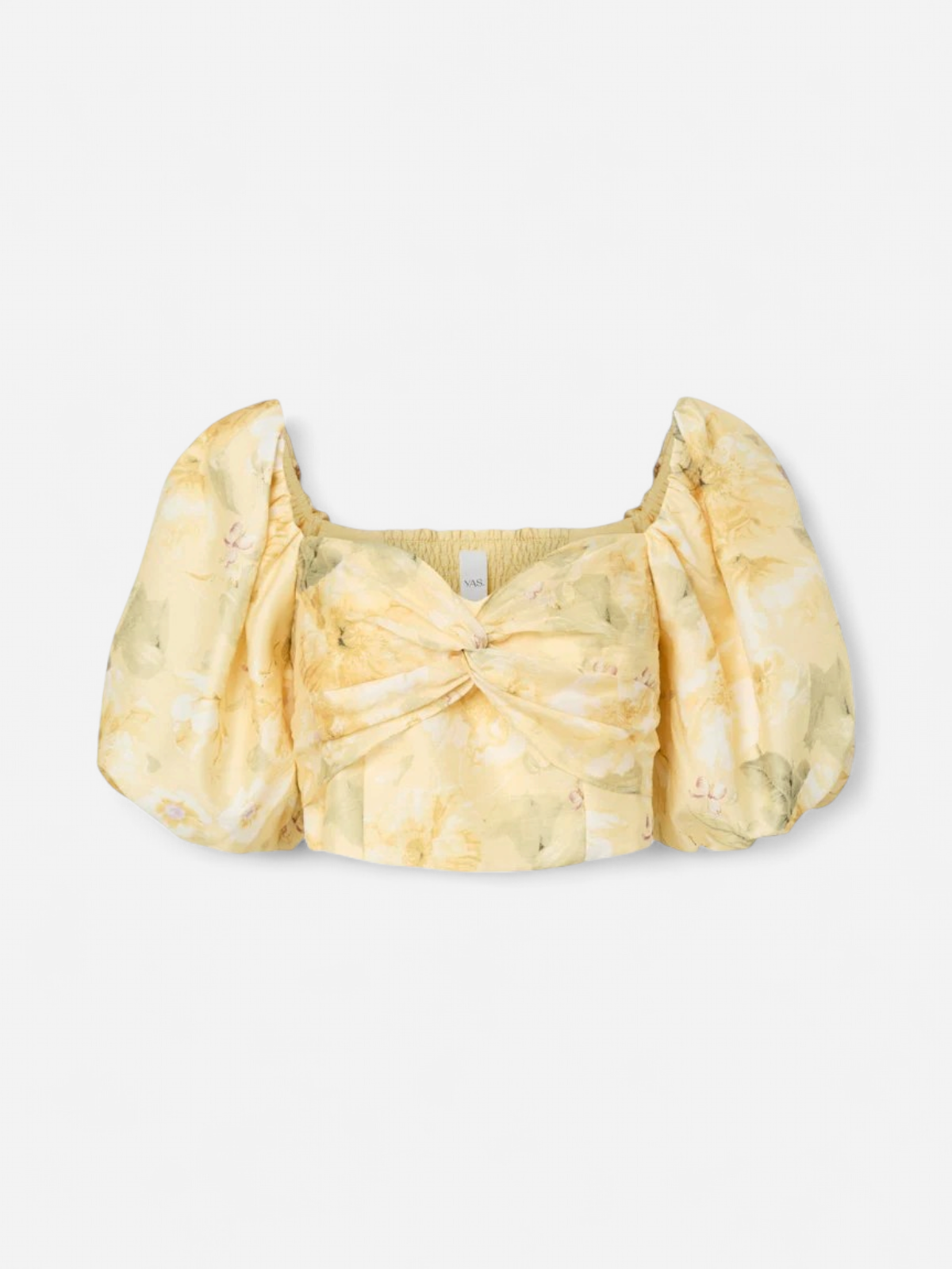 YASLEMON SS SHORT TOP Pale Banana Lemon print - Kekäle.fi