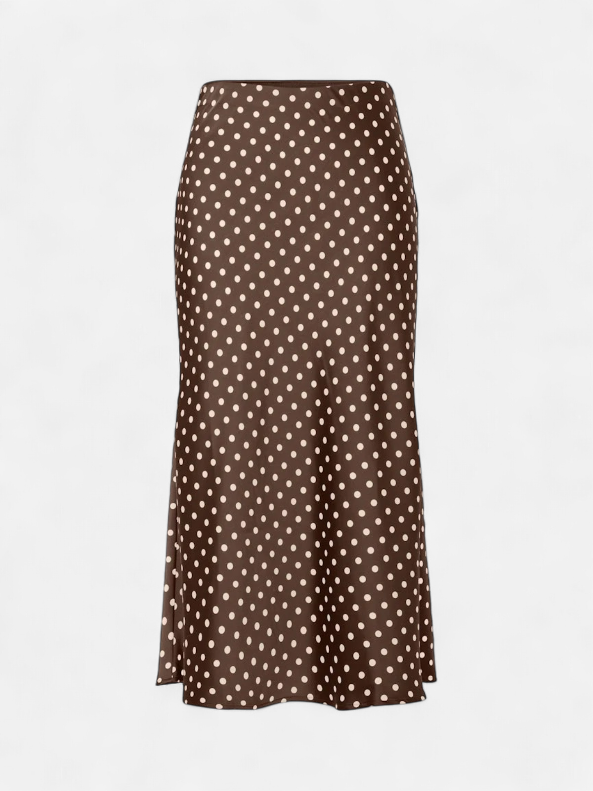Y.A.S hame, YASPELLA HW MIDI SKIRT S. NOOS Pinecone Small Ecru dots - Kekäle.fi