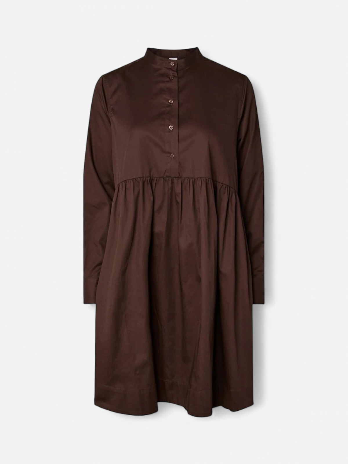 YASSALSY LS SHIRT DRESS Coffee Bean - Kekäle.fi