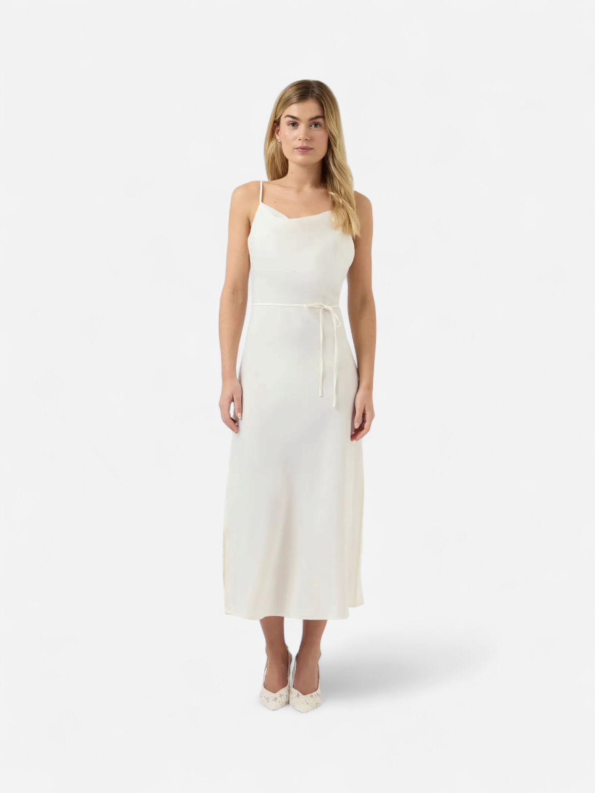 Y.A.S mekko YASTHEA Strap Long Dress, Gardenia - Kekäle.fi