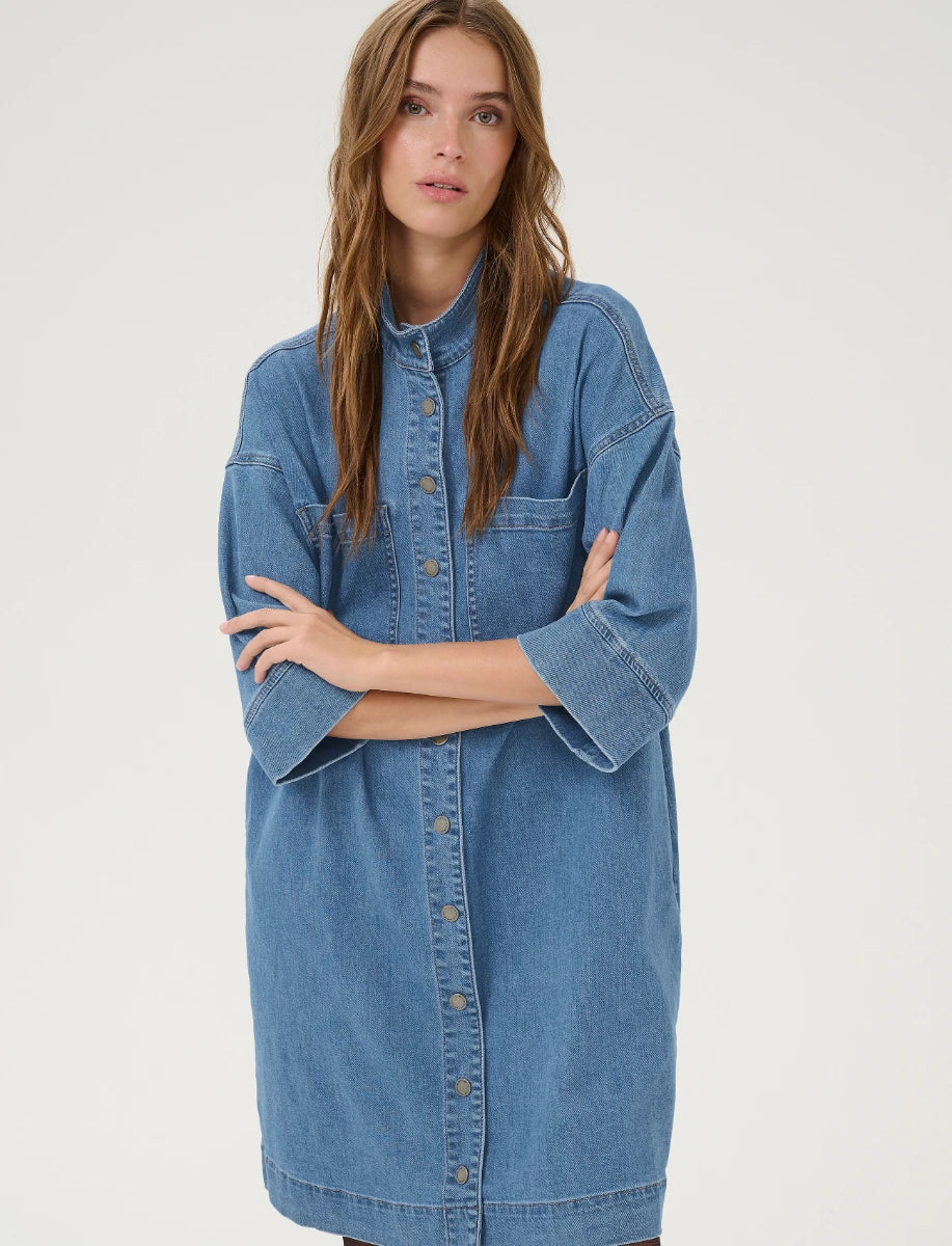 MY ESSENTIAL WARDROBE naisten mekko, LaraMW 115 Dress Indigo
