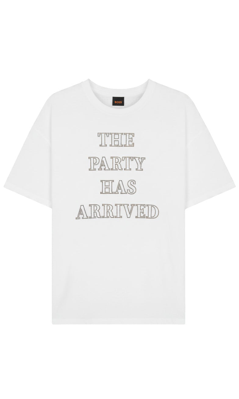 BOSS Orange naisten t-paita Evi T-shirt, valkoinen