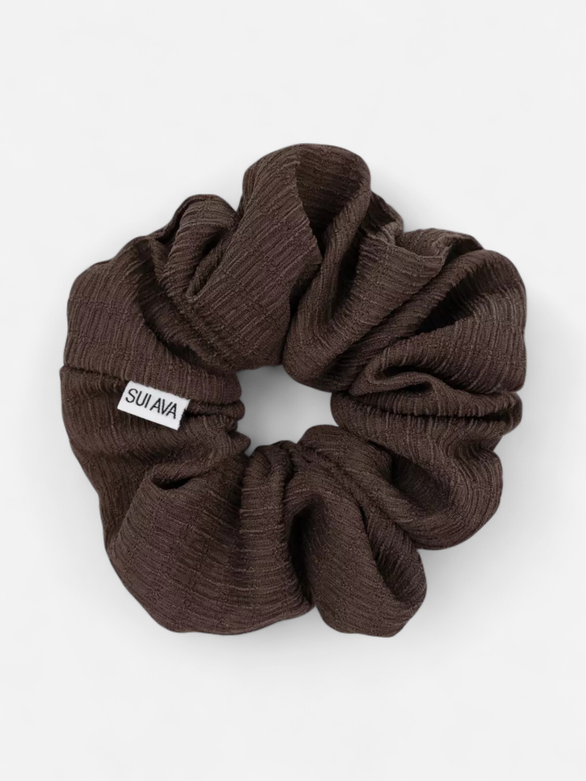 ZIG ZAG SCRUNCHIE TUMMANRUSKEA - Kekäle.fi