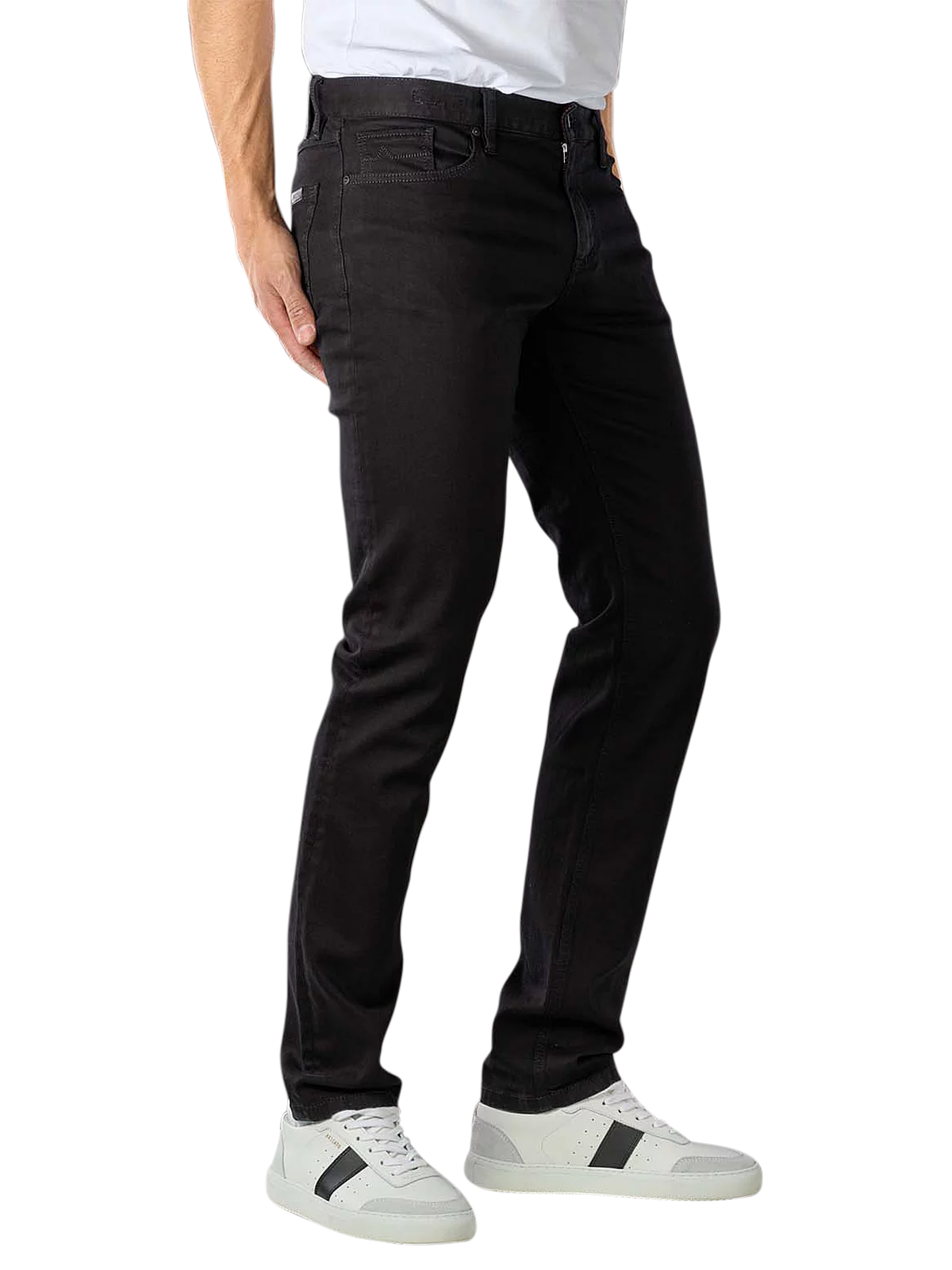 Alberto miesten farkut Pipe Denim Superfit Dual FX, musta
