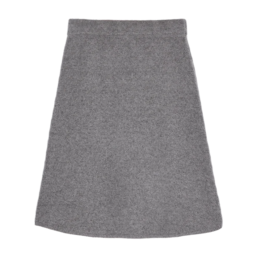 Makia naisten hame Mari Knitted Skirt, meleerattu grafiitti