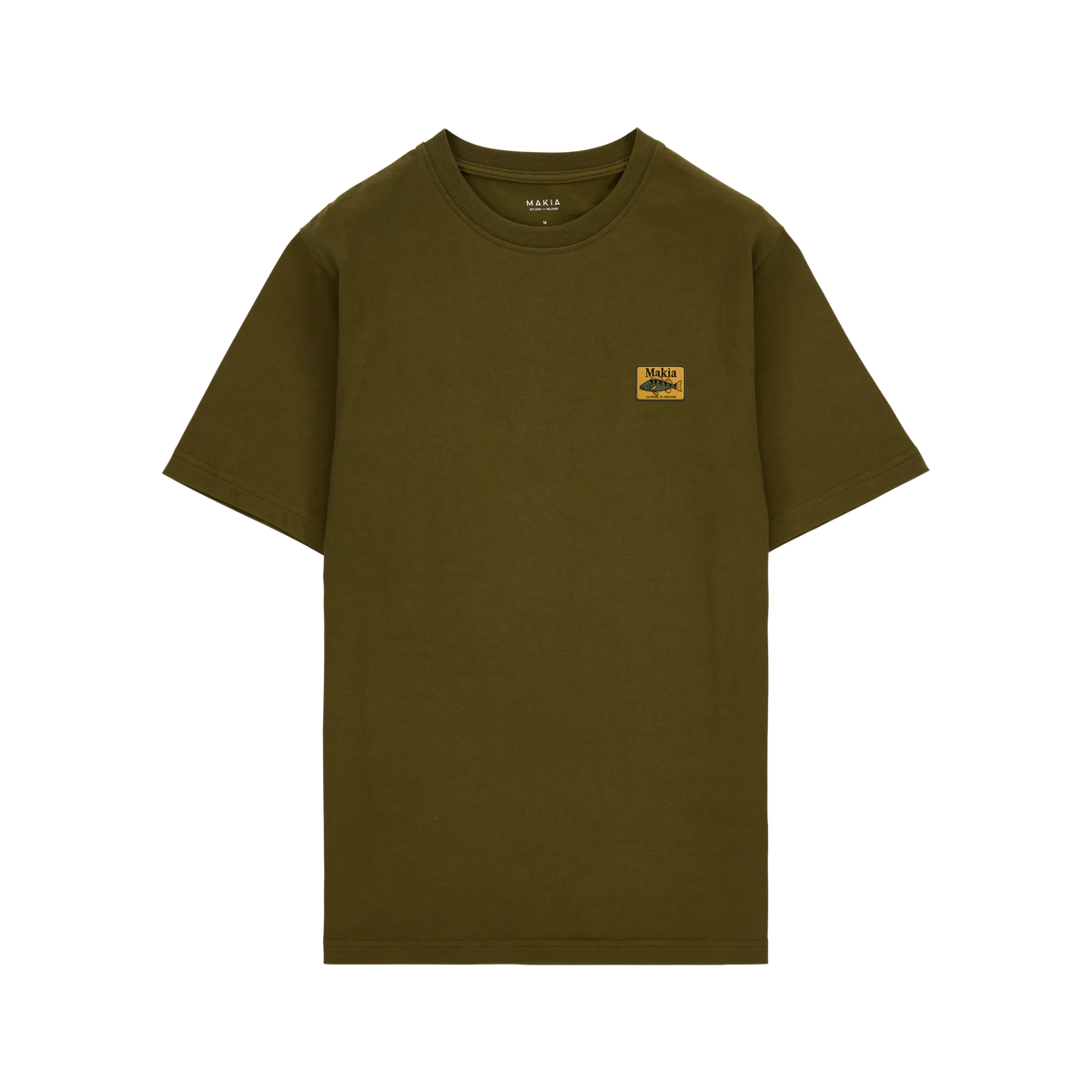 Makia miesten T-paita Abborre T-shirt, Khaki