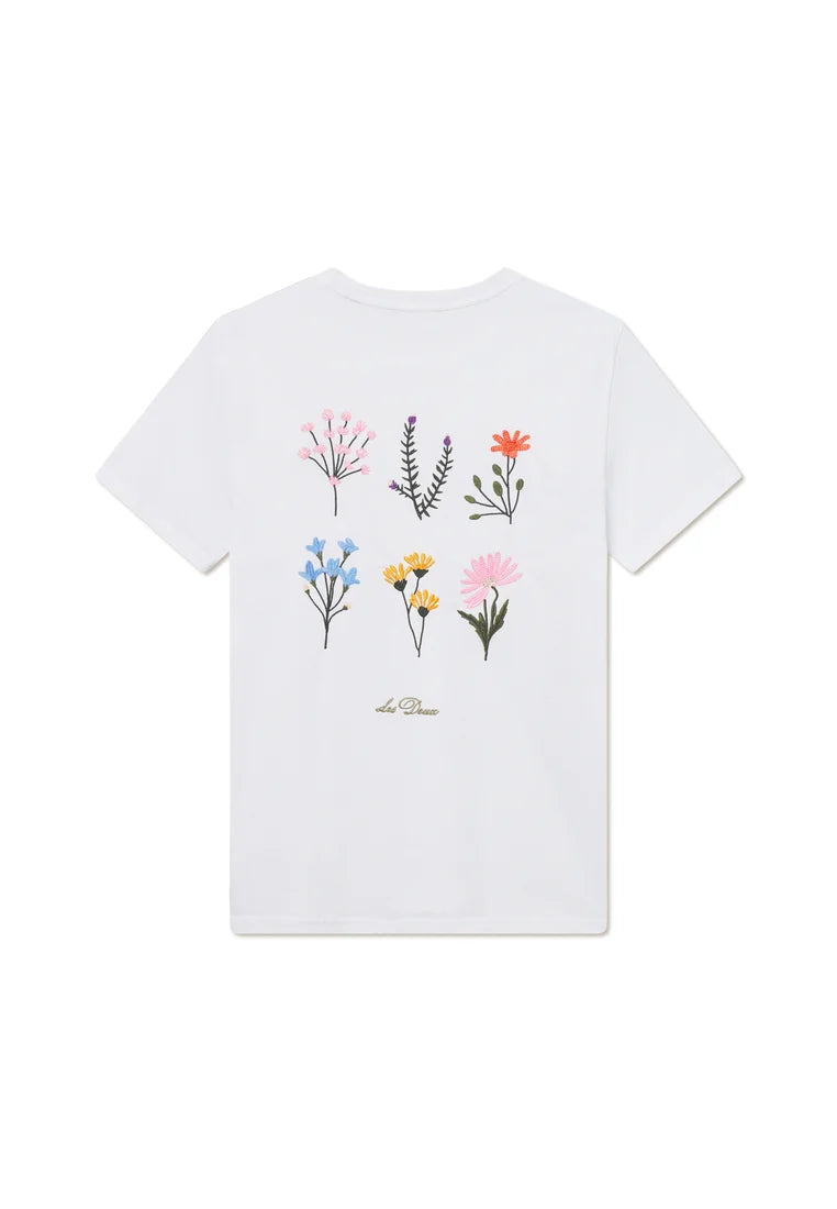 Les Deux miesten t-paita Wild Flower T-shirt, luonnonvalkoinen