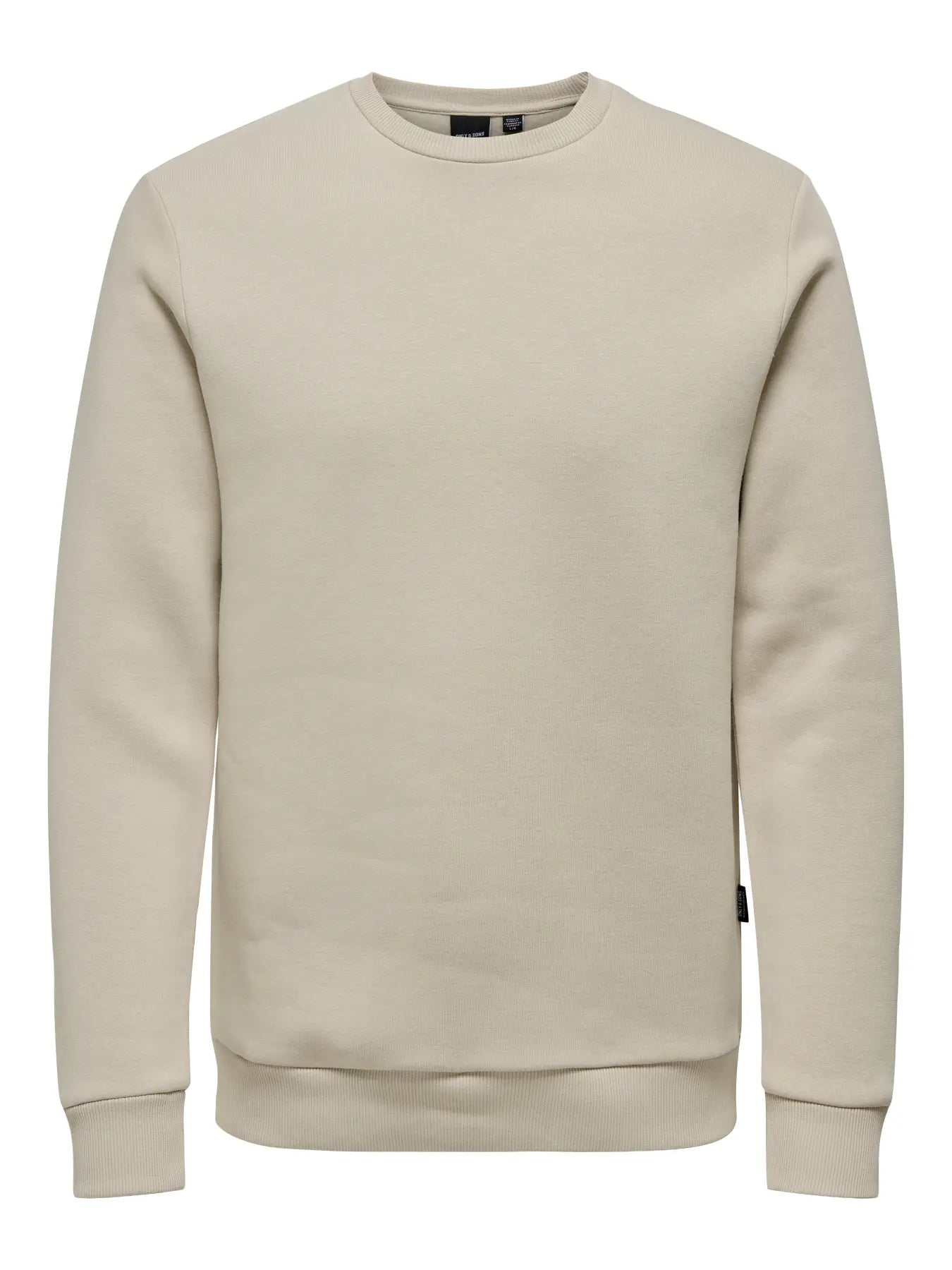 Only and Sons miesten collegepaita ONSCERES Crew Neck, Silver Lining