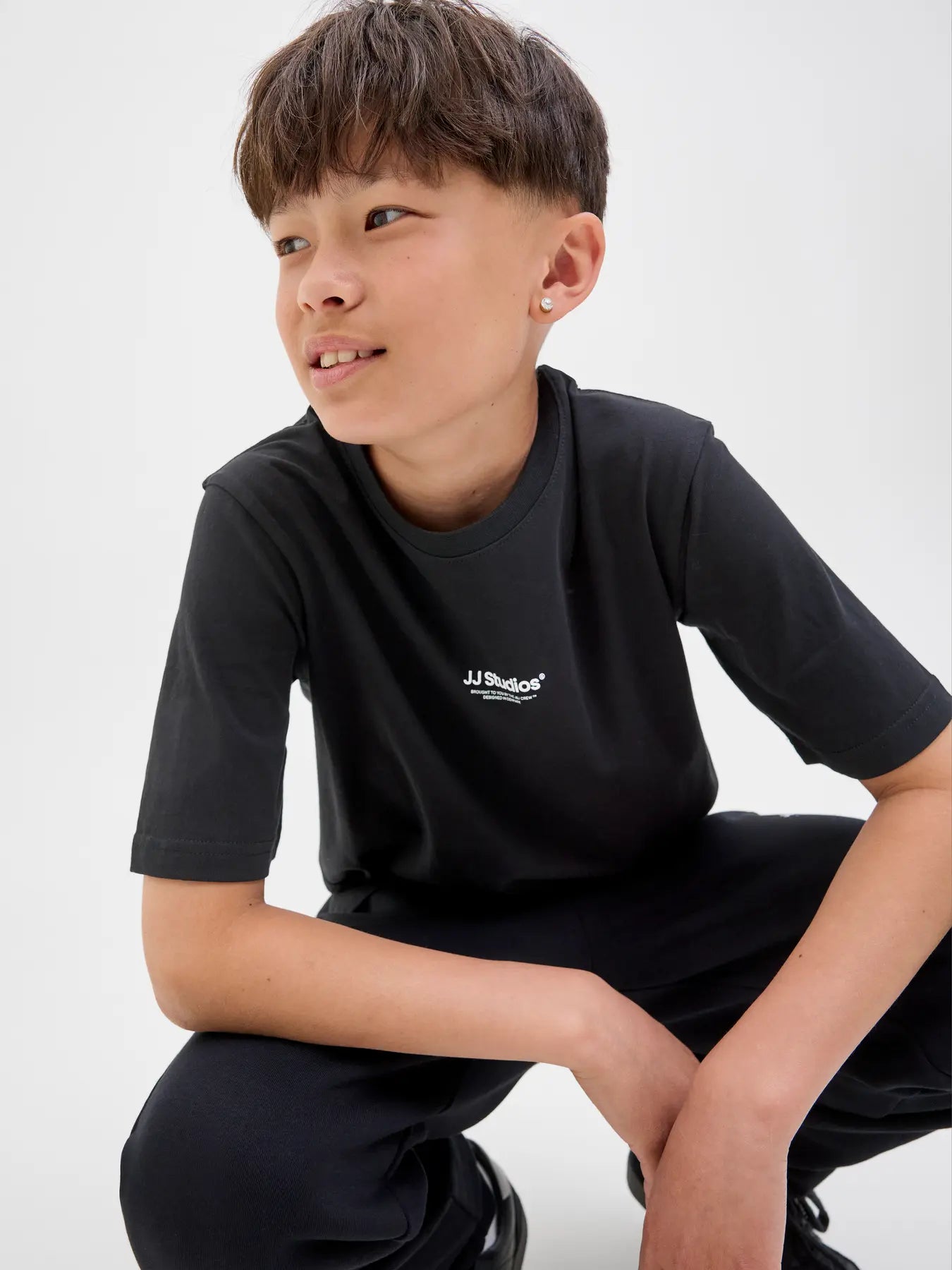 Jack and Jones Junior lasten T-paita Soho, musta