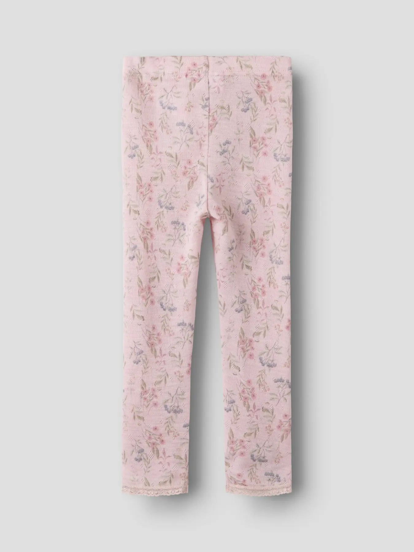 Name It lasten leggingsit Wang Wool Needle, vaaleanpunainen kuosi