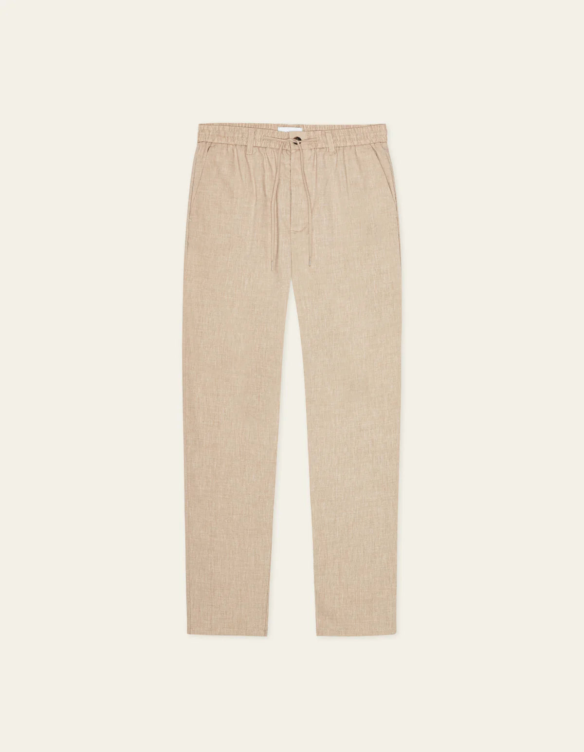 Les Deux miesten housut Como Tapered Slub Pants, beige