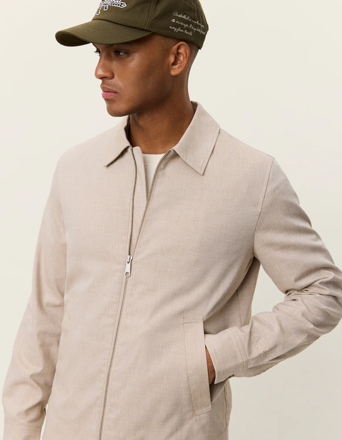 Les Deux Como Coach Slub Jacket BEIGE